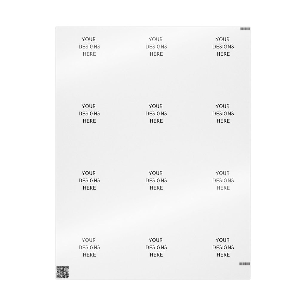 Minimalist White Wrapping Paper Roll — Subtle Dot Pattern Gift Wrap