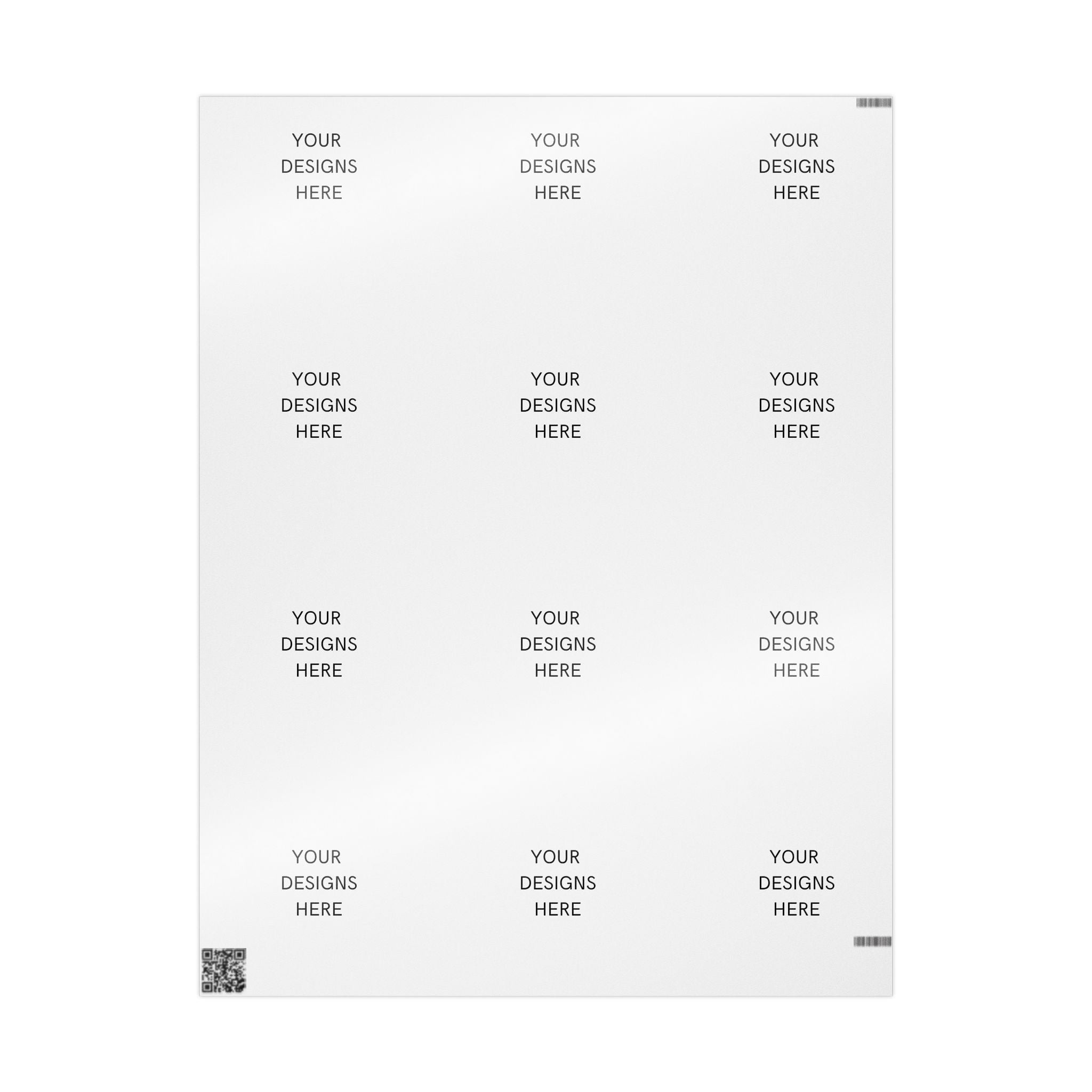 Minimalist White Wrapping Paper Roll — Subtle Dot Pattern Gift Wrap