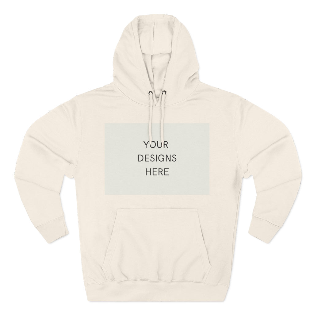 Three-Panel Fleece Hoodie