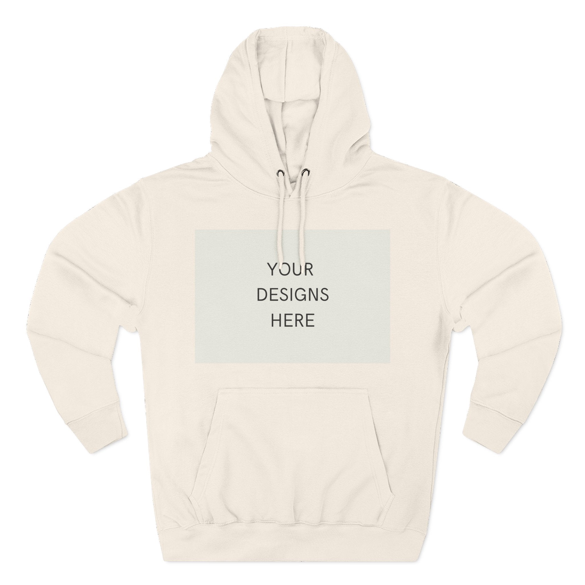 Three-Panel Fleece Hoodie