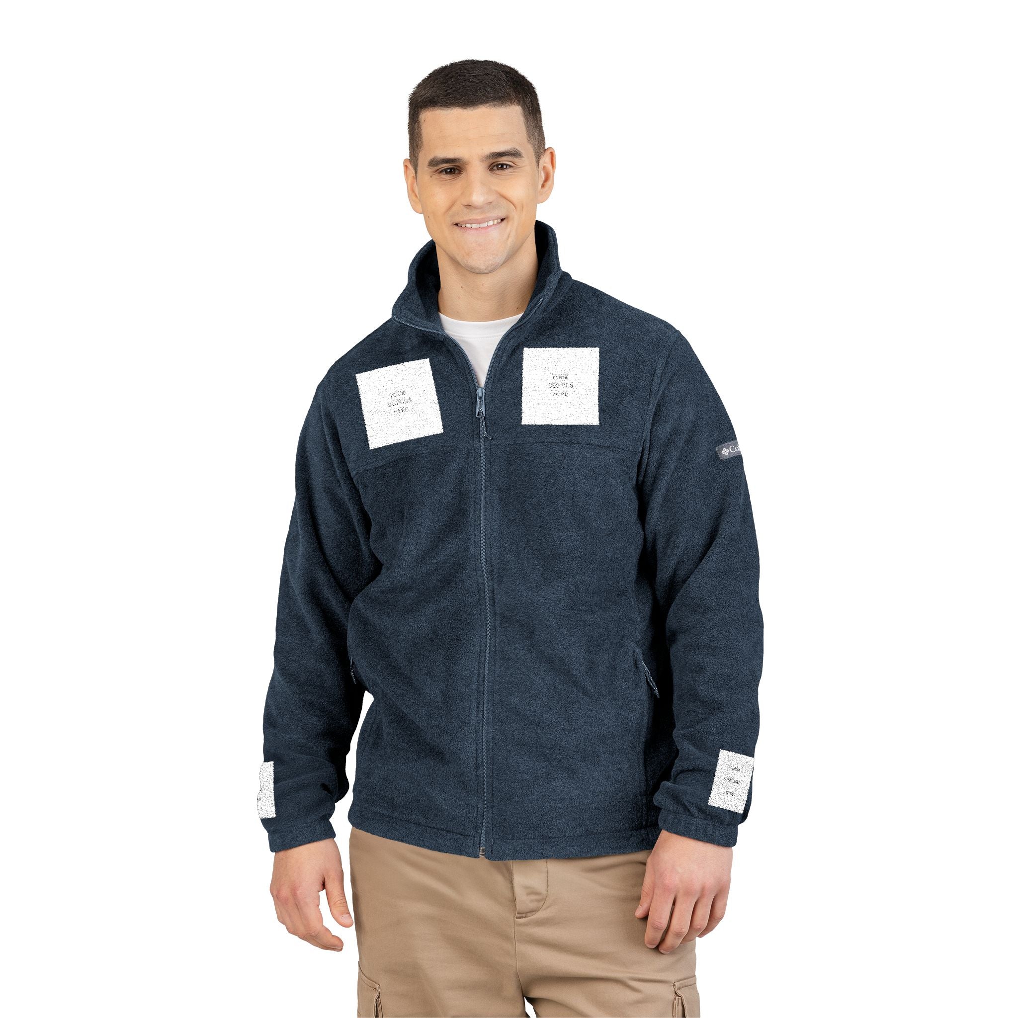 Embroidered Columbia Fleece Jacket