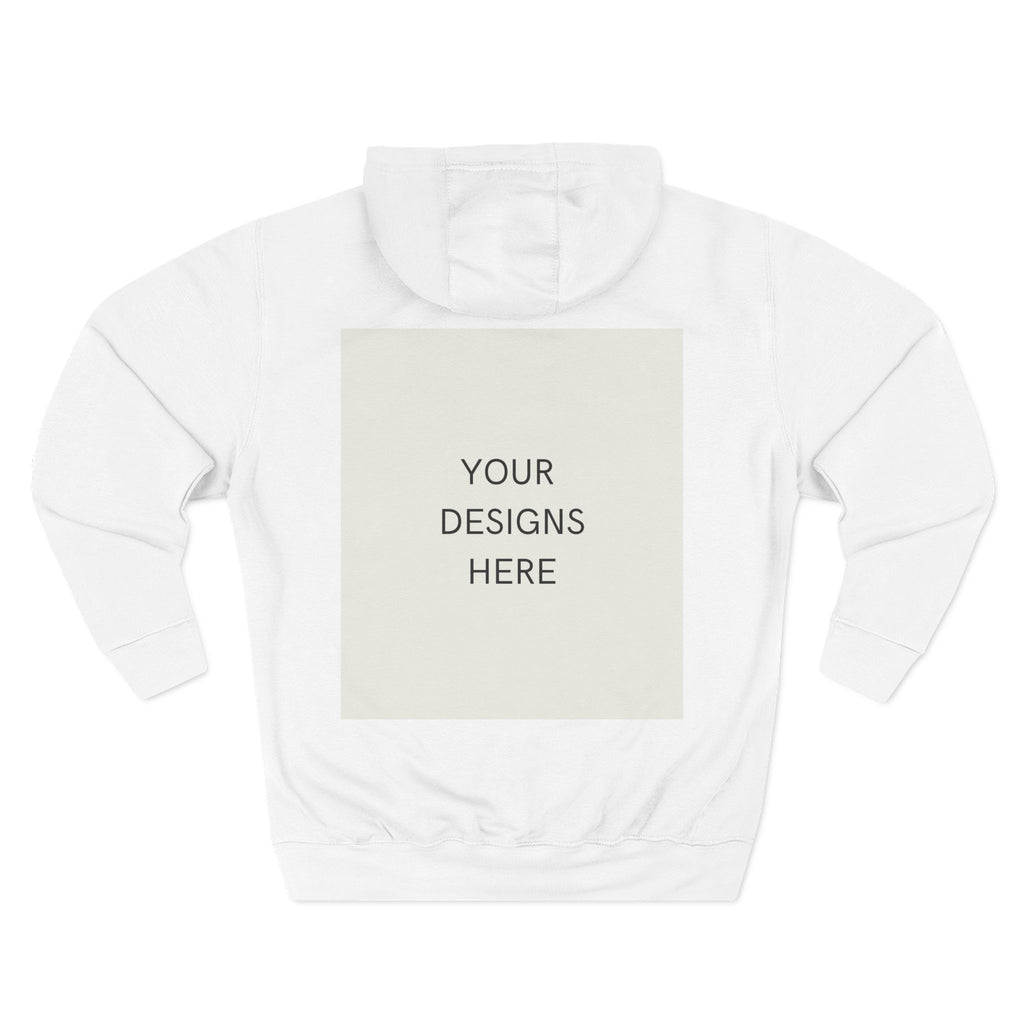 Three-Panel Fleece Hoodie