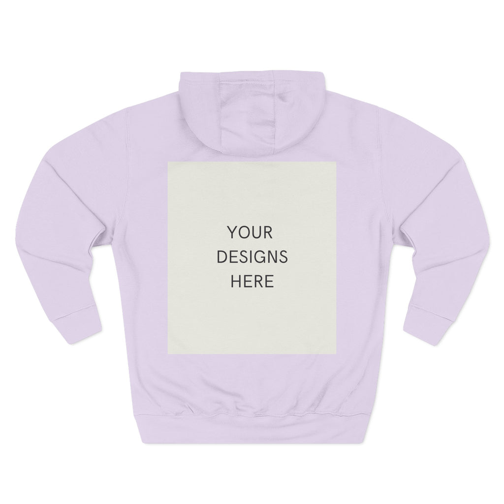 Three-Panel Fleece Hoodie
