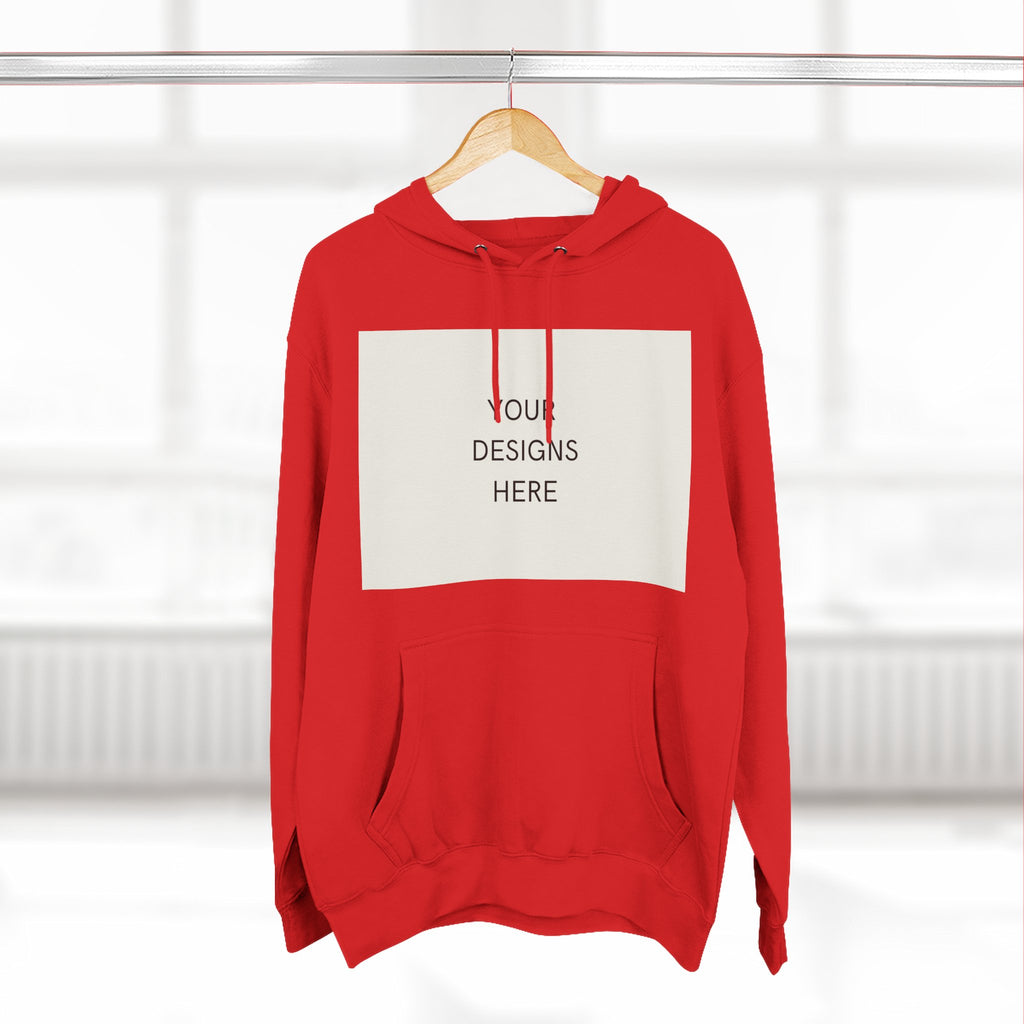 Three-Panel Fleece Hoodie