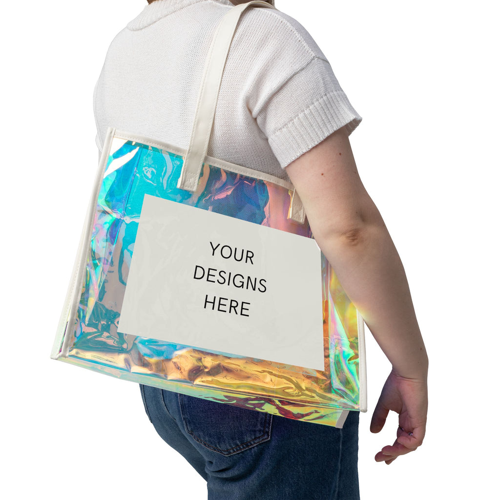 Holographic Beach Tote Bag