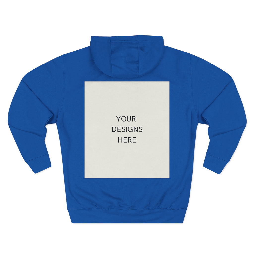 Three-Panel Fleece Hoodie