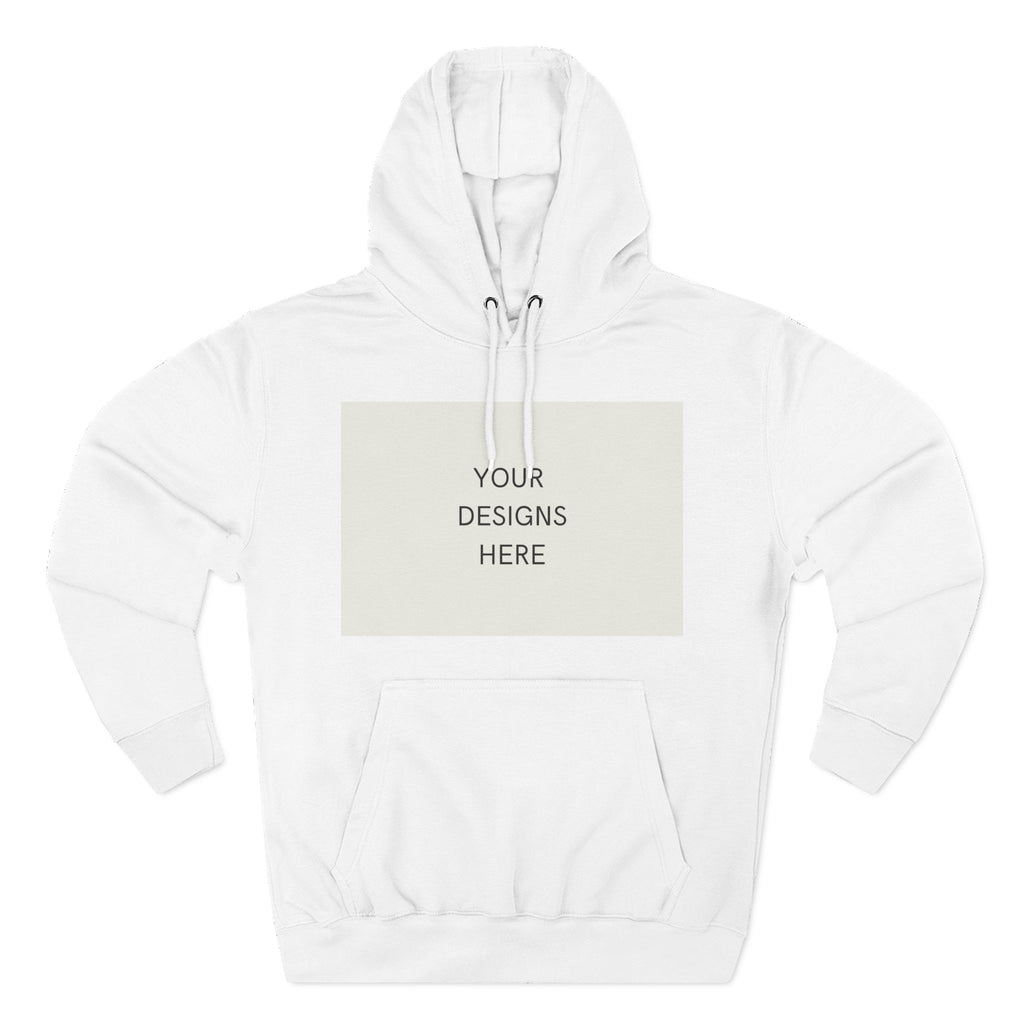 Three-Panel Fleece Hoodie