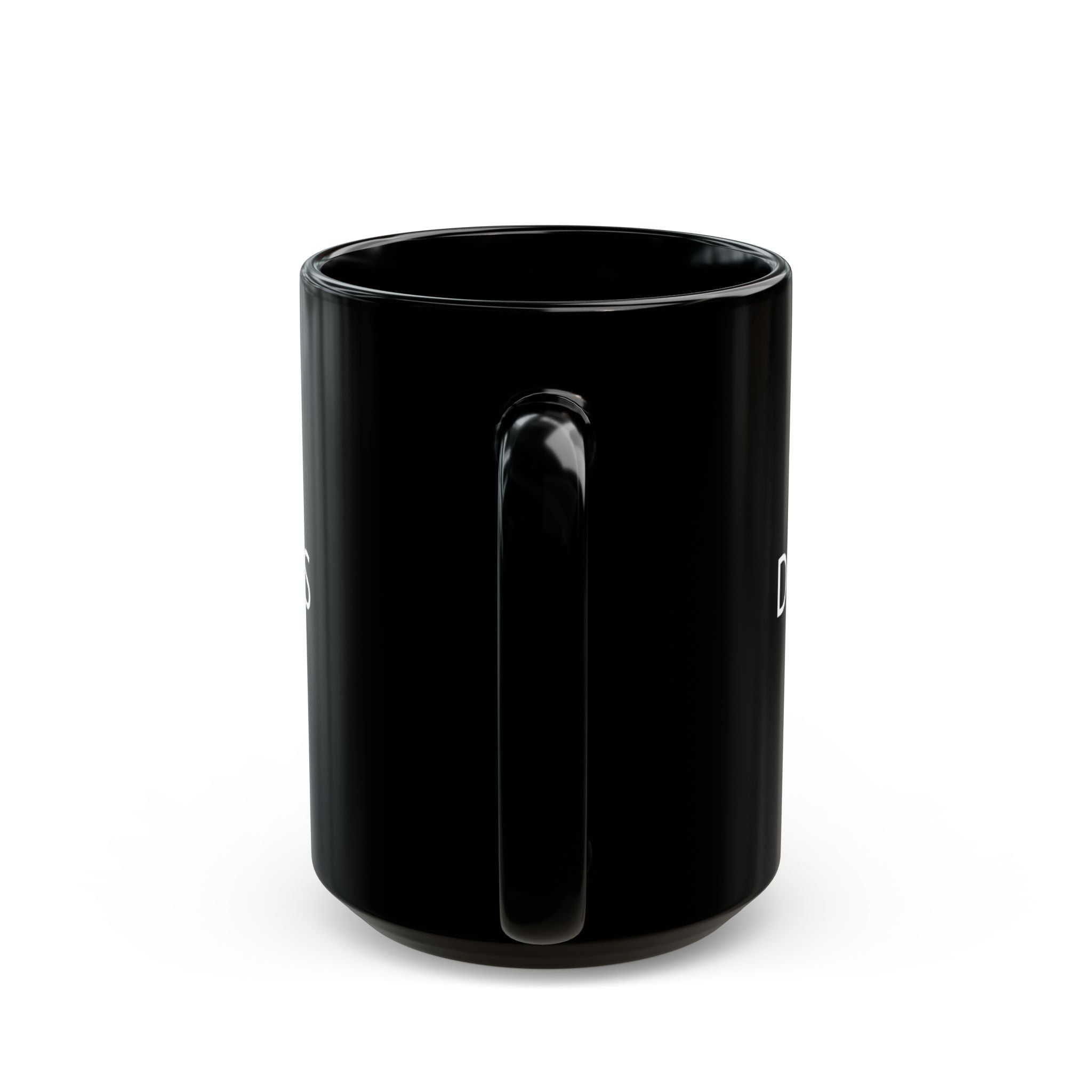 Black Ceramic Mug - Customizable 'Your Designs Here' Coffee Cup (11oz & 15oz)