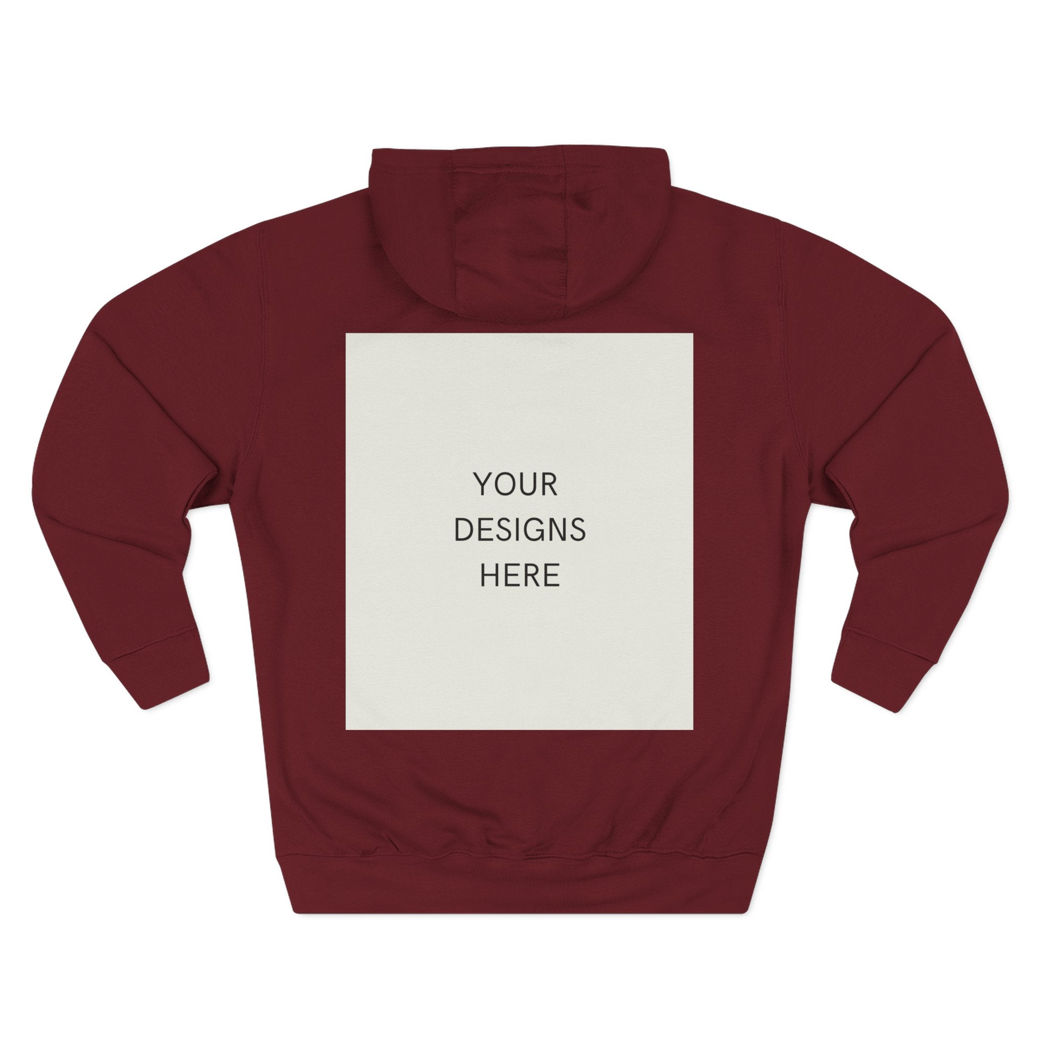 Three-Panel Fleece Hoodie