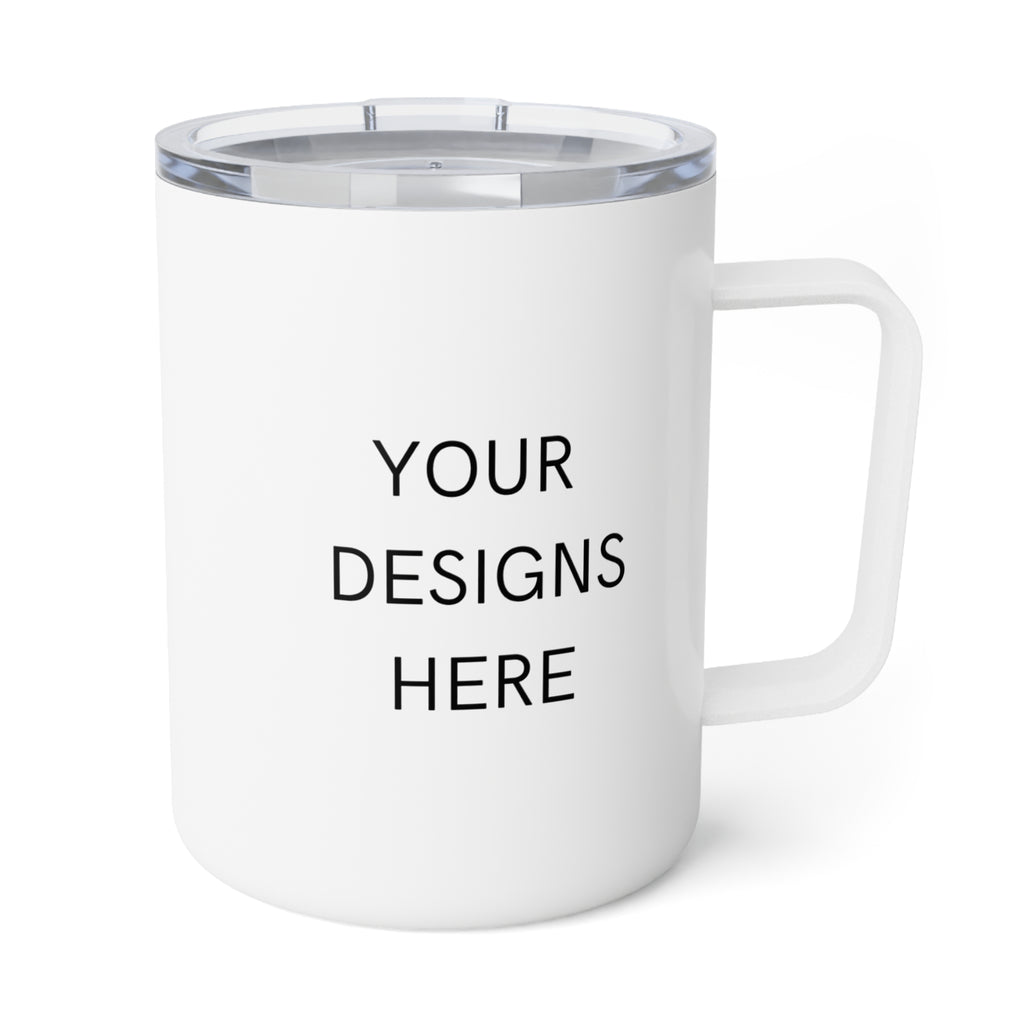 Insulated Coffee Mug 10oz — Customizable Minimalist Travel Mug