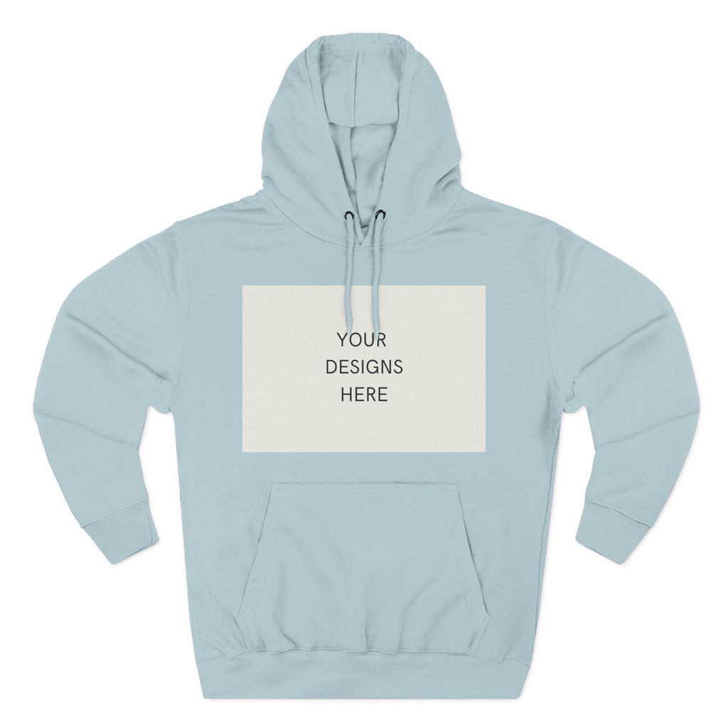 Three-Panel Fleece Hoodie