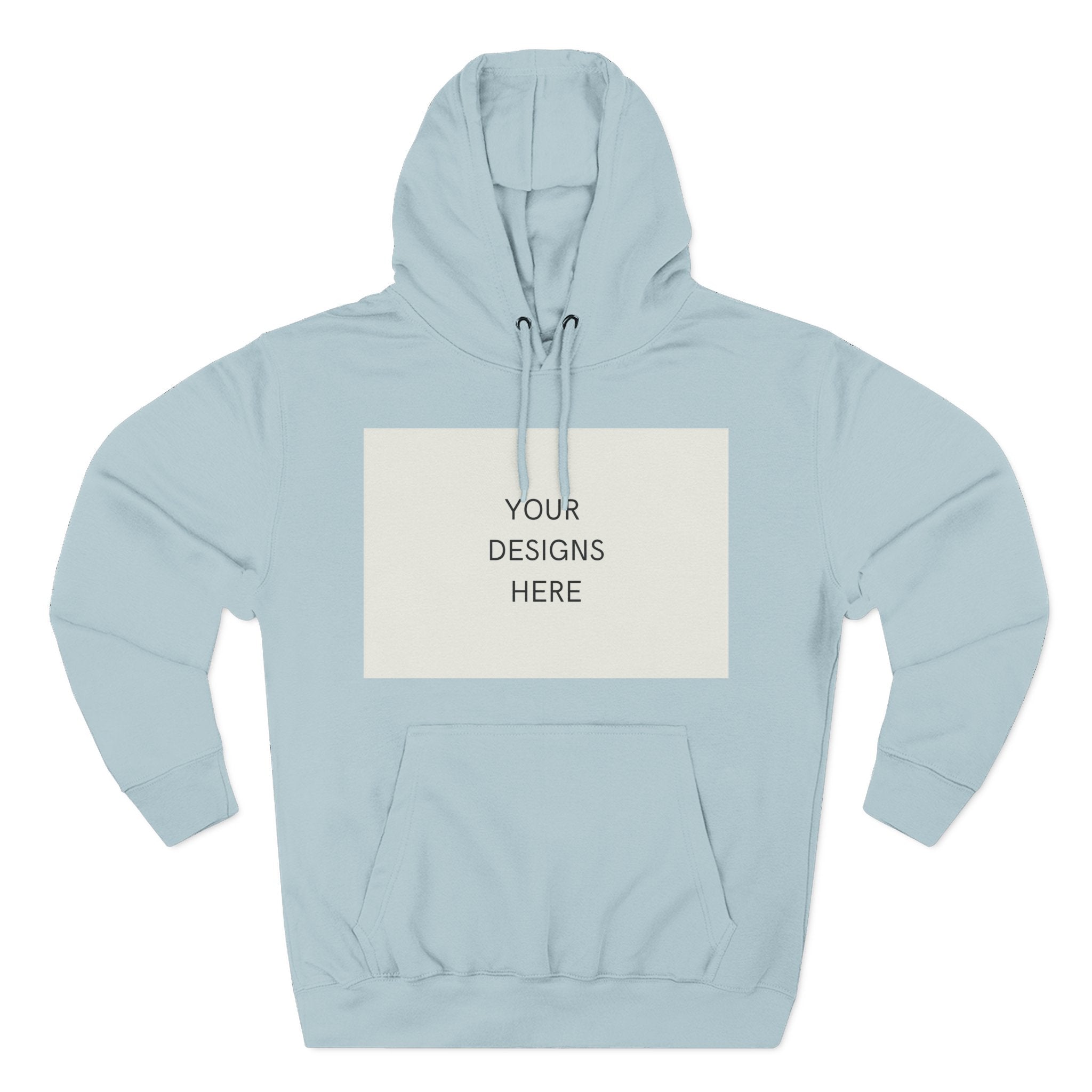 Three-Panel Fleece Hoodie