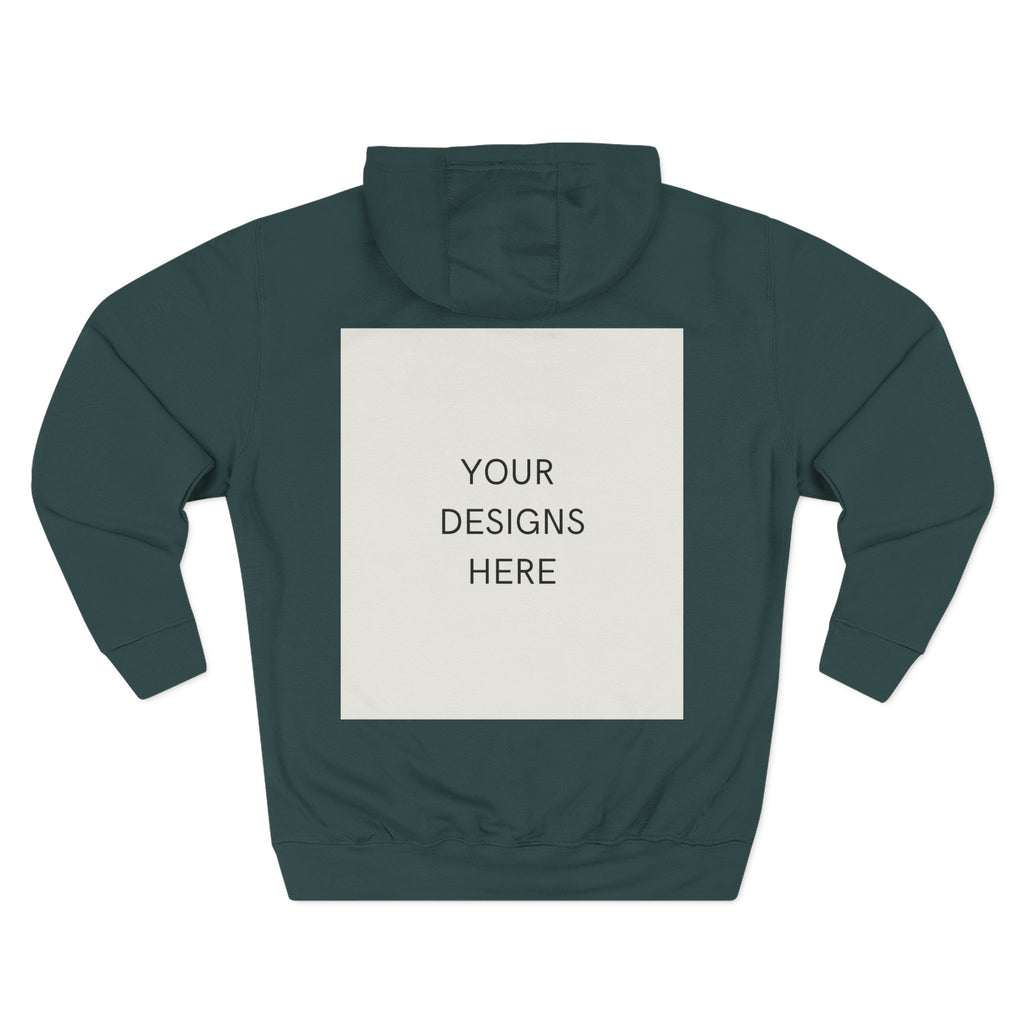 Three-Panel Fleece Hoodie