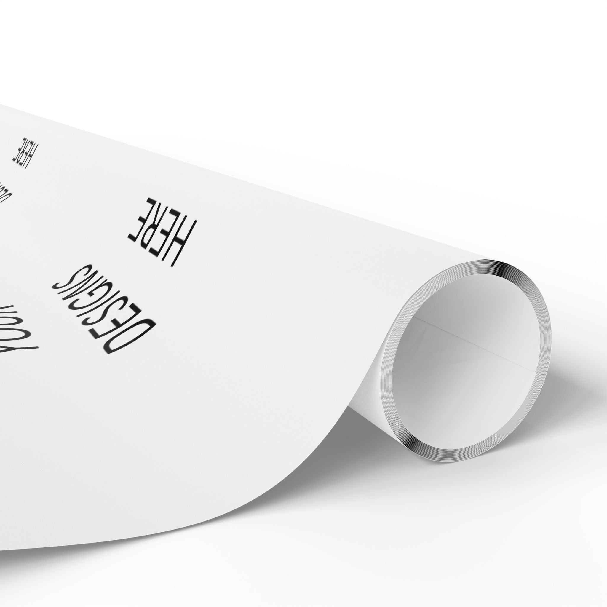 Minimalist White Wrapping Paper Roll — Subtle Dot Pattern Gift Wrap