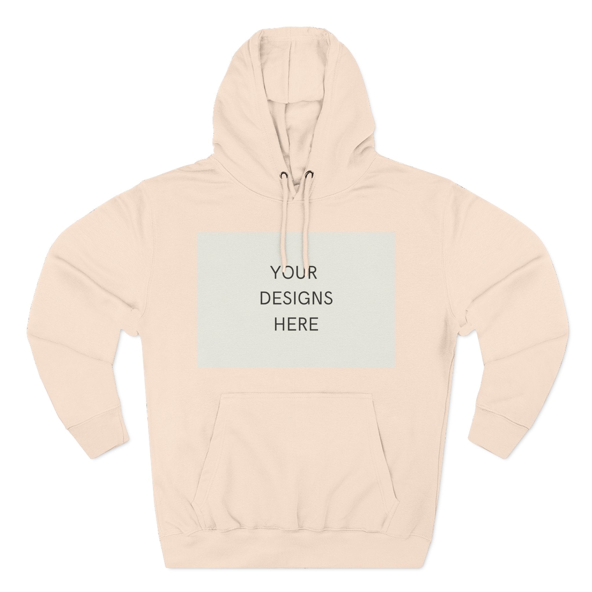 Three-Panel Fleece Hoodie