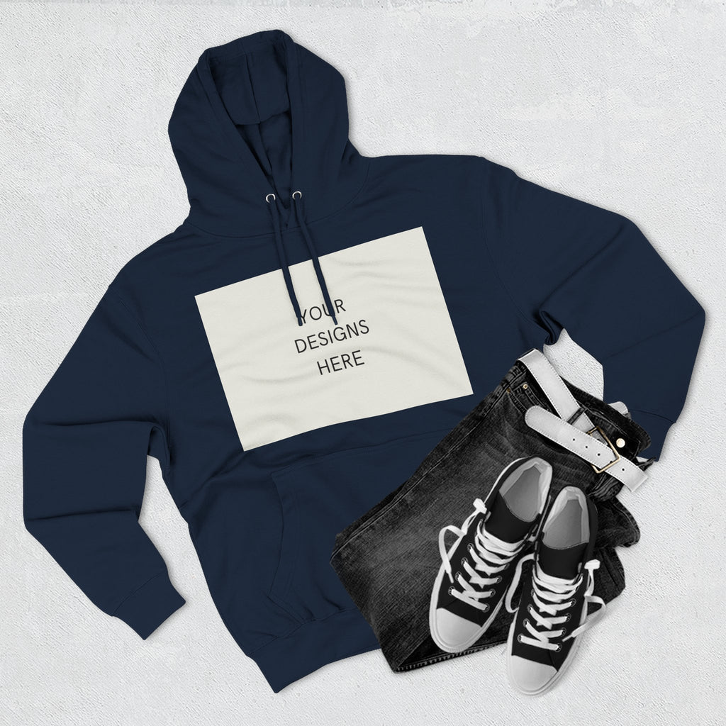 Three-Panel Fleece Hoodie