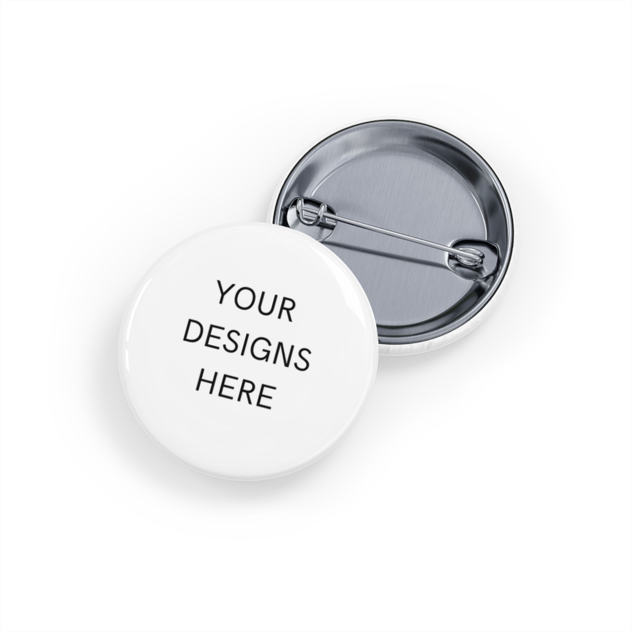 Custom Round Pin Button