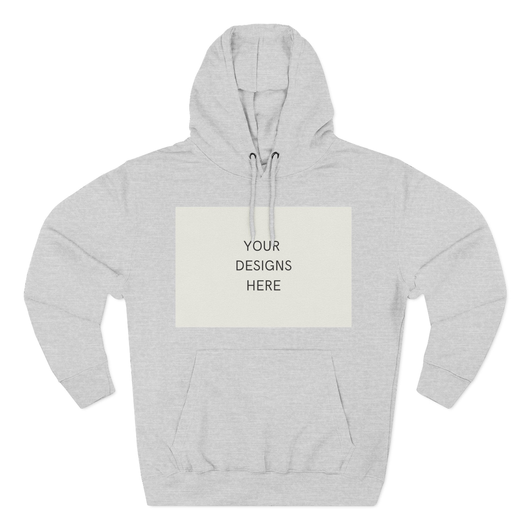 Three-Panel Fleece Hoodie