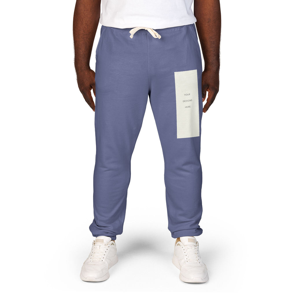 Embroidered Patch Fleece Sweatpants