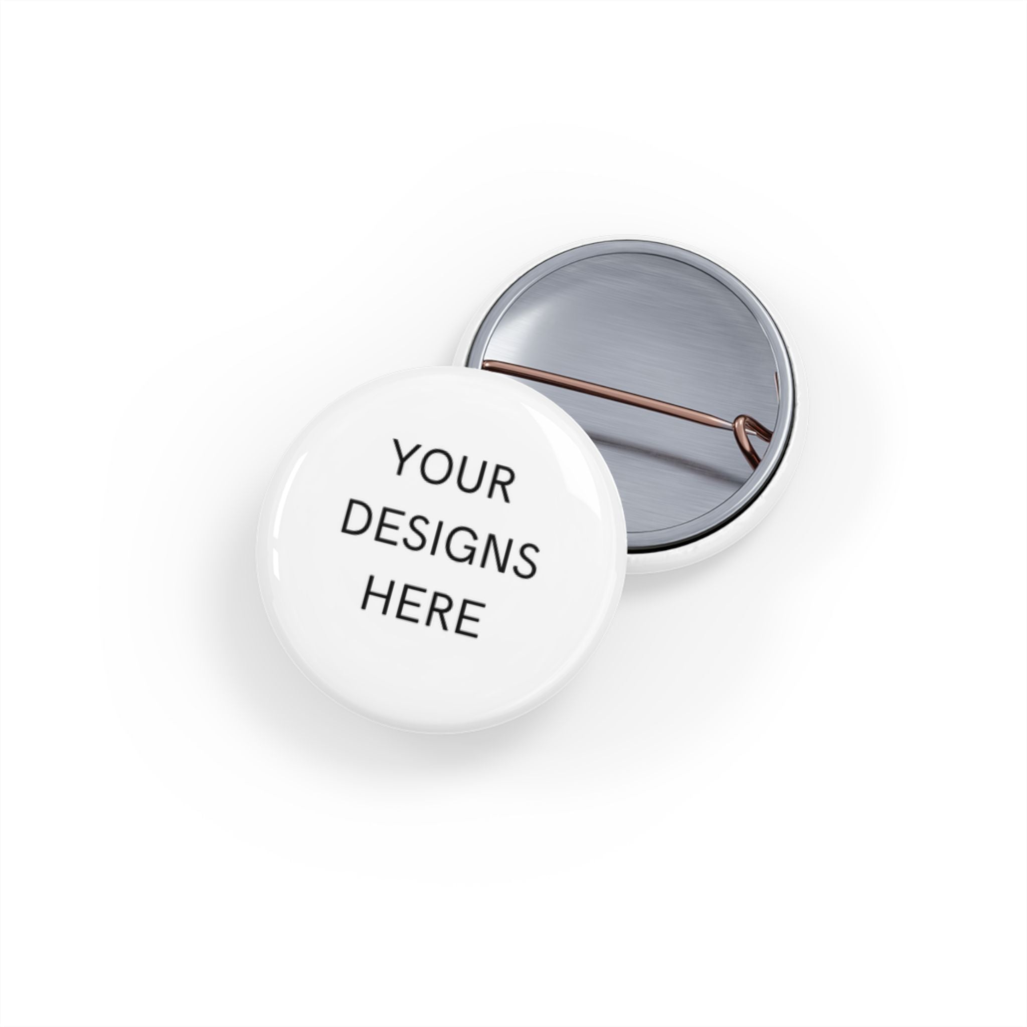 Custom Round Pin Button