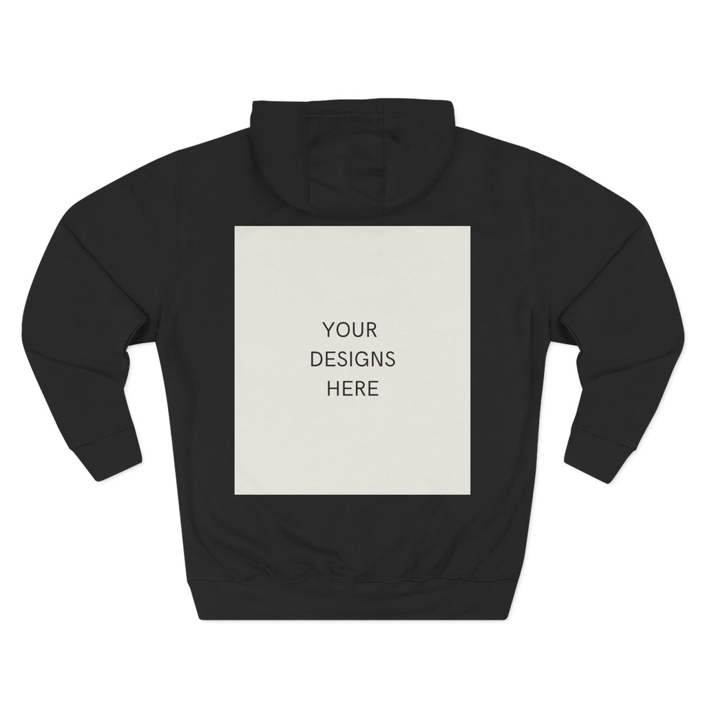 Three-Panel Fleece Hoodie
