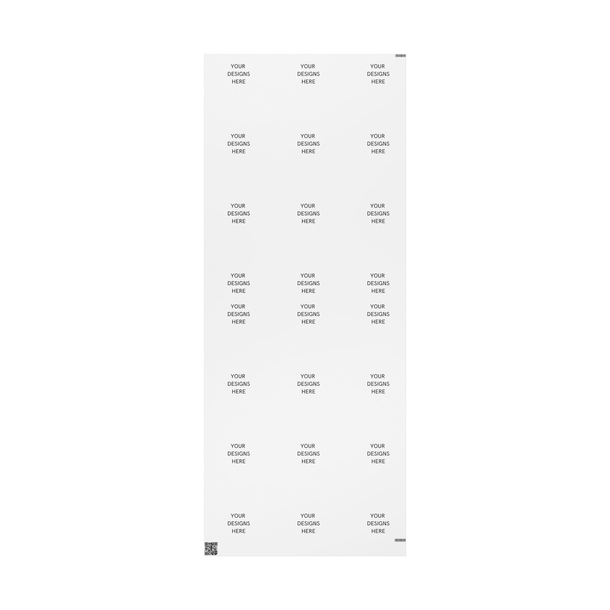 Minimalist White Wrapping Paper Roll — Subtle Dot Pattern Gift Wrap