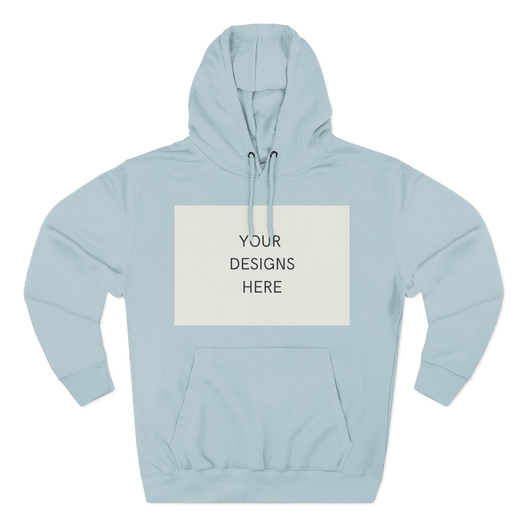 Three-Panel Fleece Hoodie