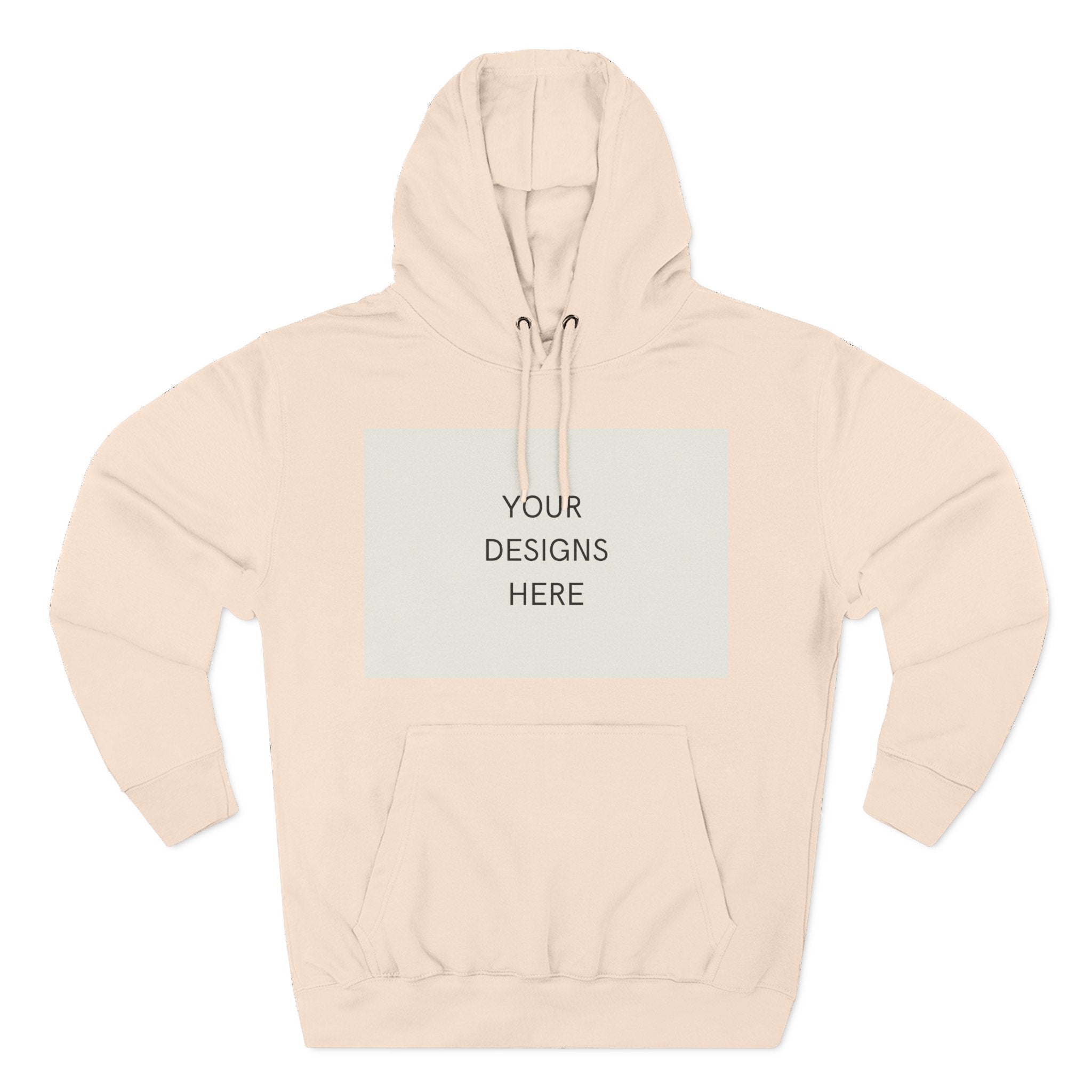 Three-Panel Fleece Hoodie