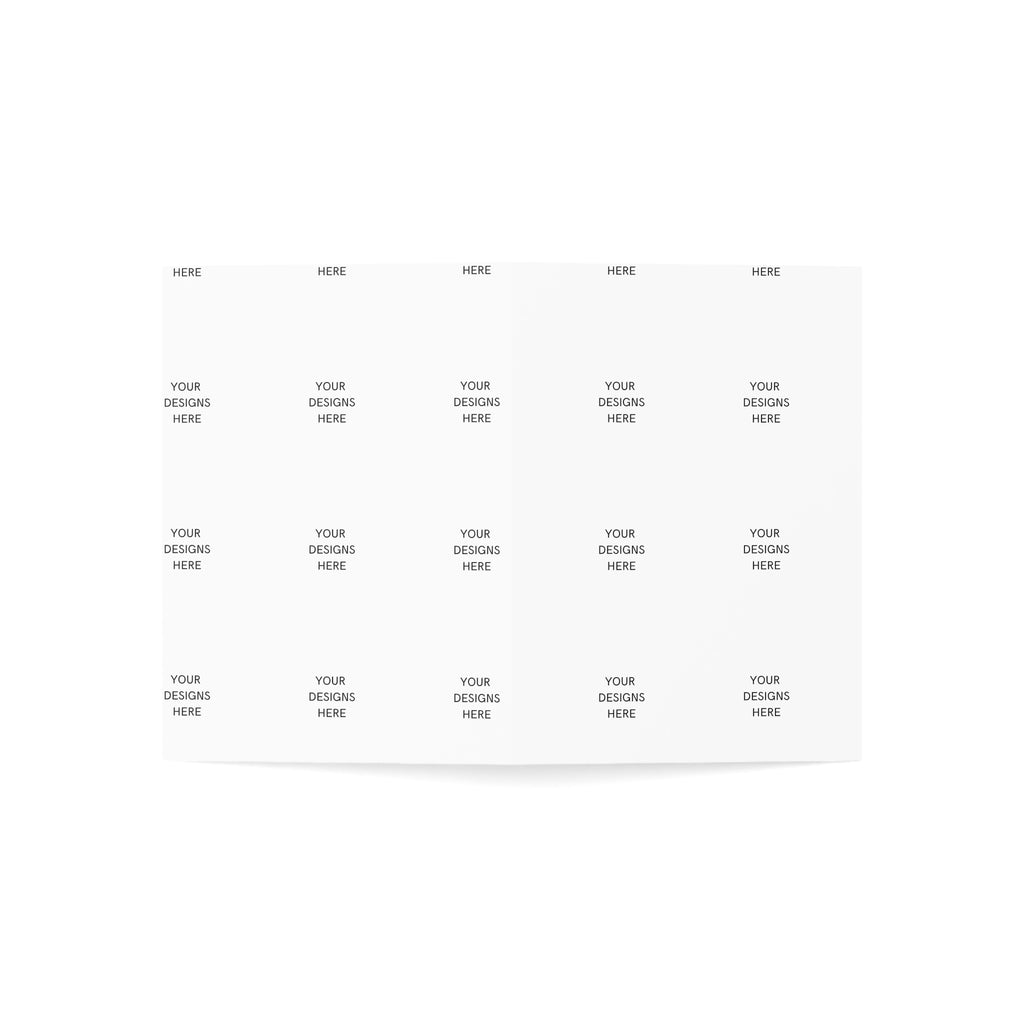 Custom Folded Greeting Cards — Blank Inside (Single or Bulk Packs 1 / 10 / 30 / 50)