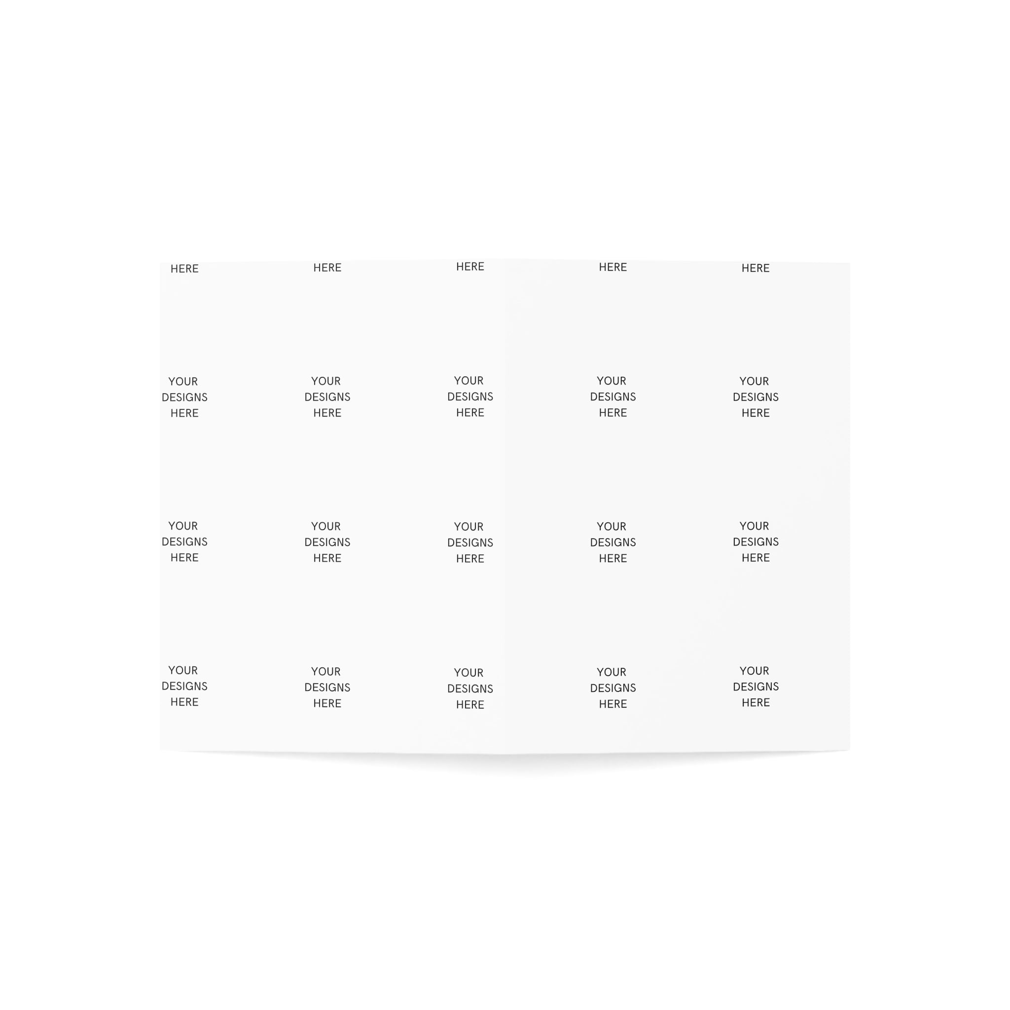 Custom Folded Greeting Cards — Blank Inside (Single or Bulk Packs 1 / 10 / 30 / 50)