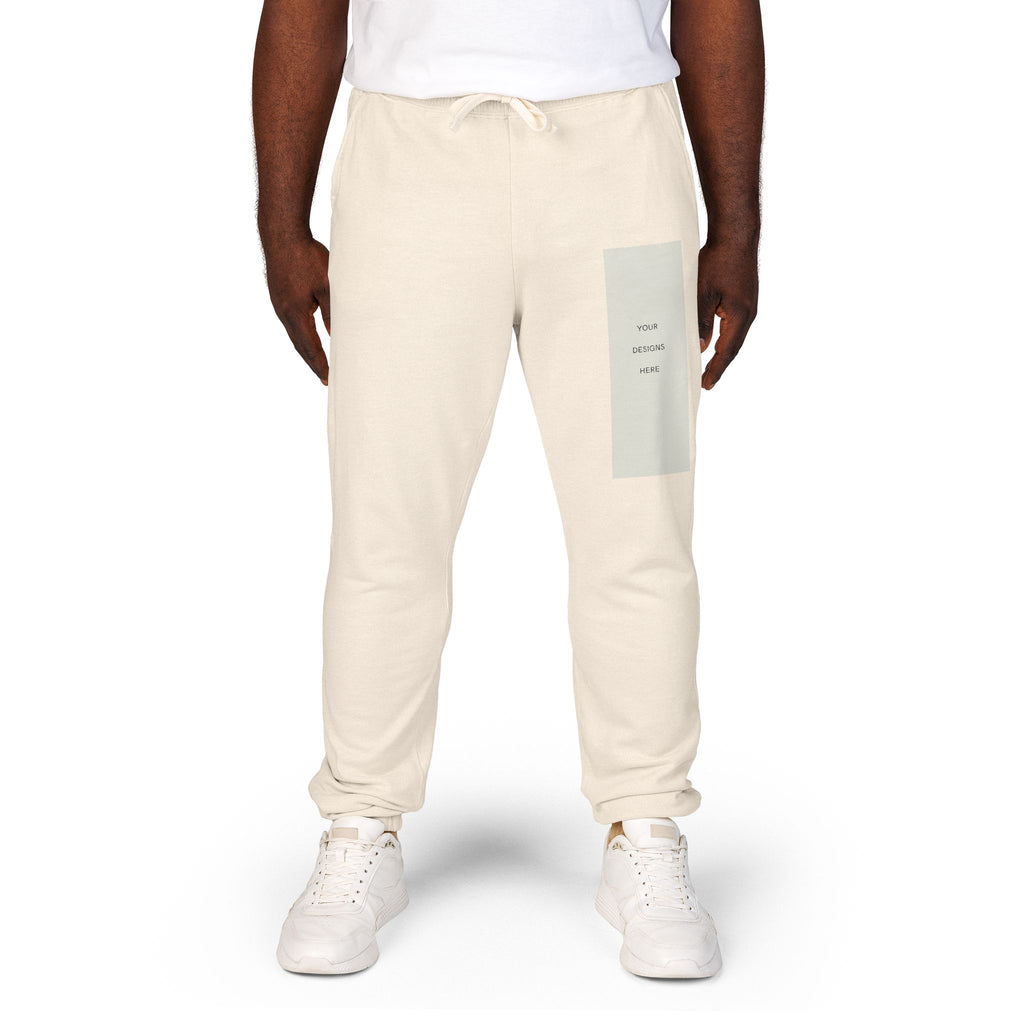 Embroidered Patch Fleece Sweatpants