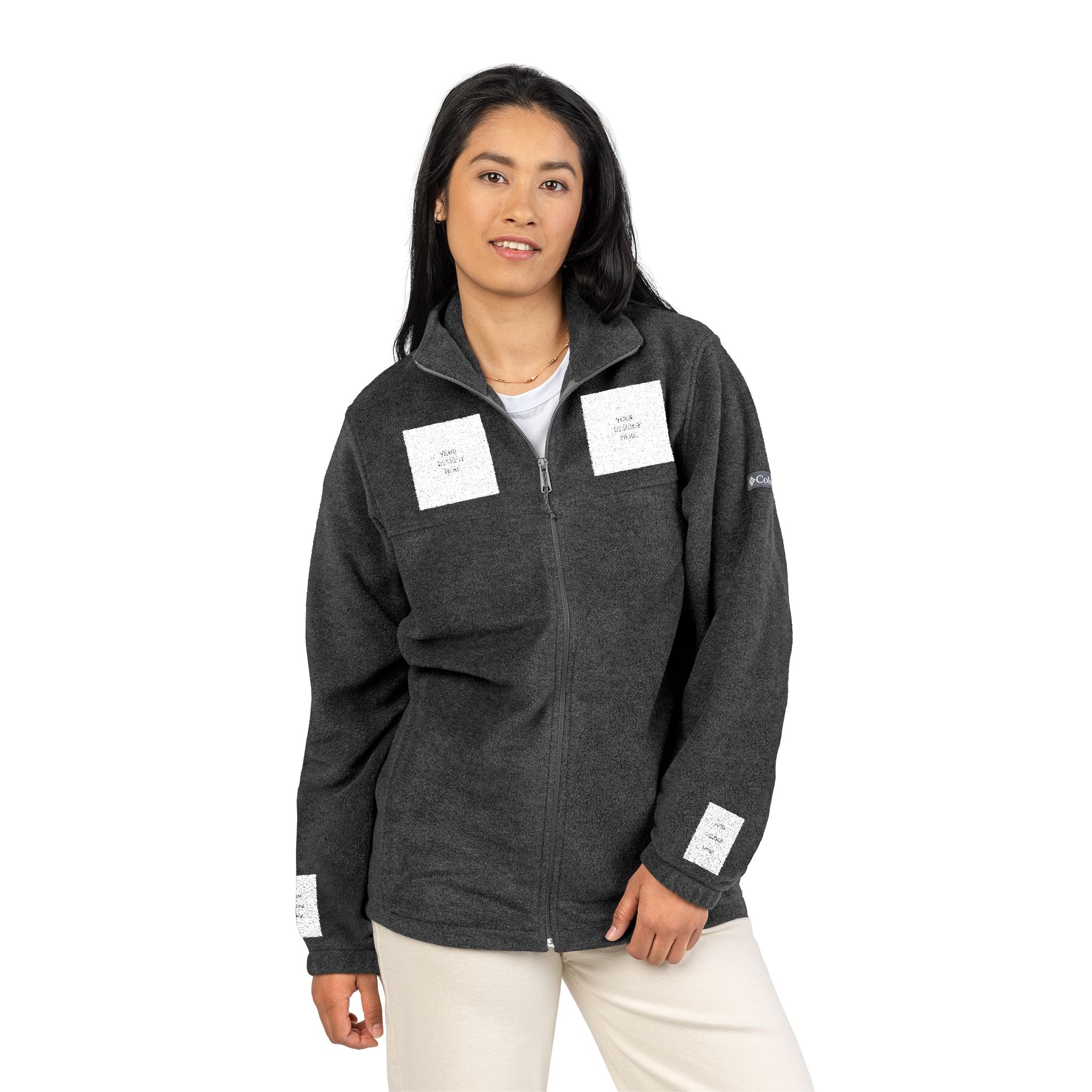 Embroidered Columbia Fleece Jacket