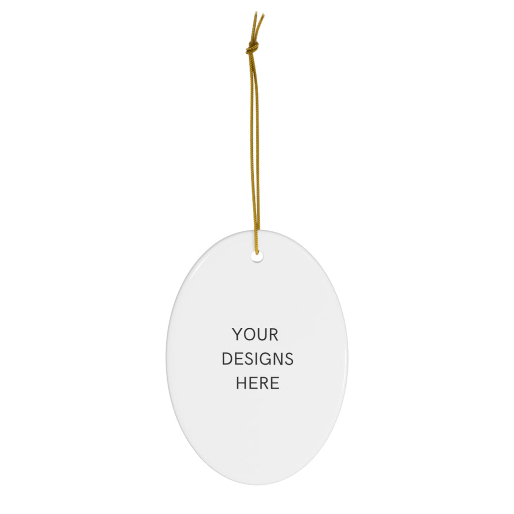 Custom Round Ceramic Ornament