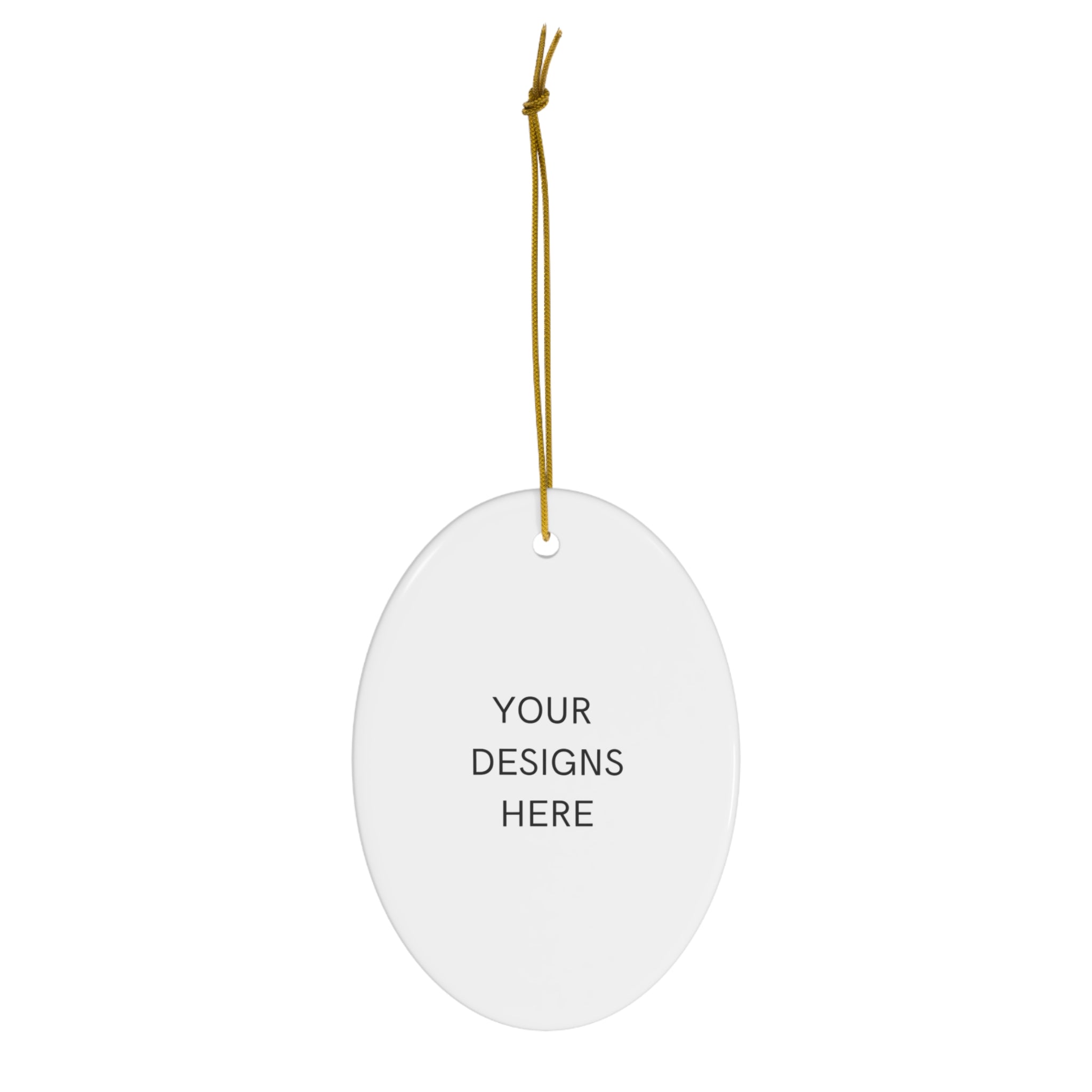 Custom Round Ceramic Ornament