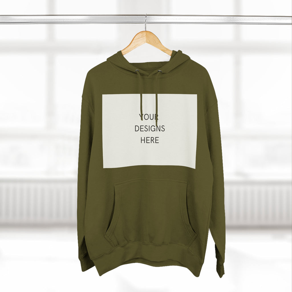 Three-Panel Fleece Hoodie