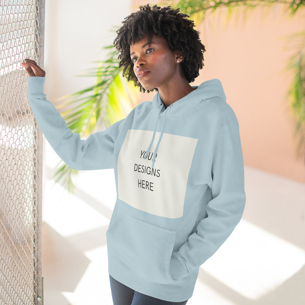 Three-Panel Fleece Hoodie