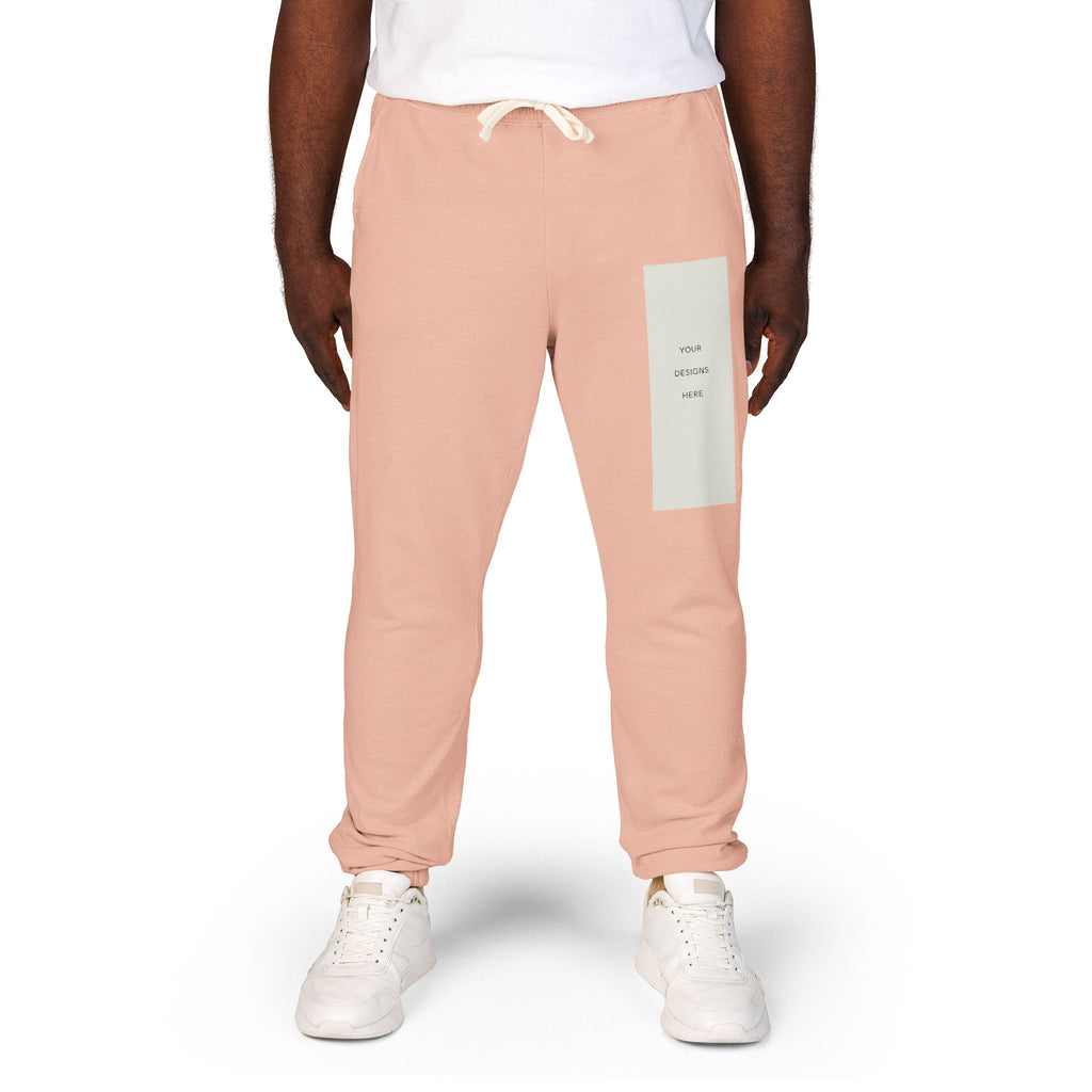 Embroidered Patch Fleece Sweatpants