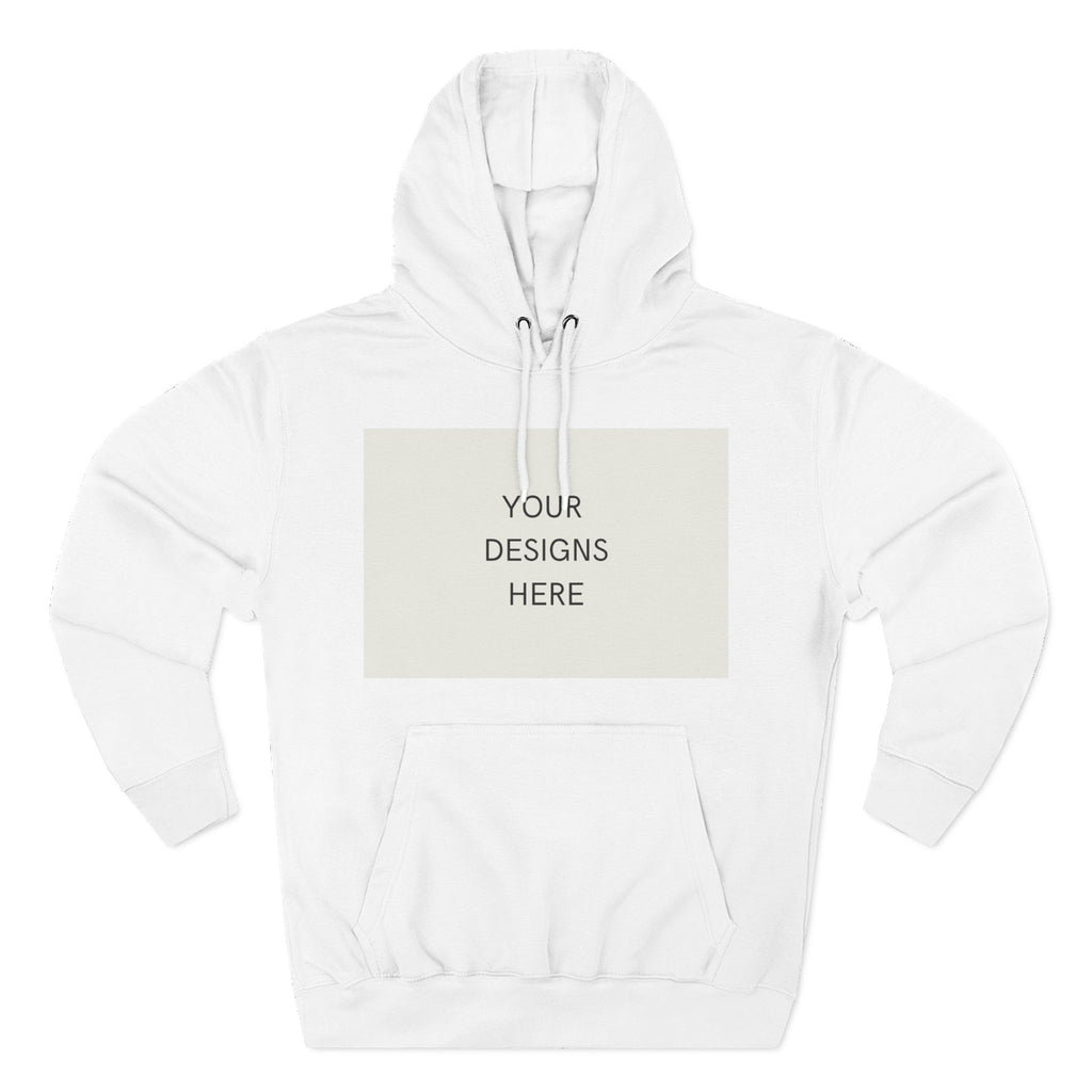 Three-Panel Fleece Hoodie