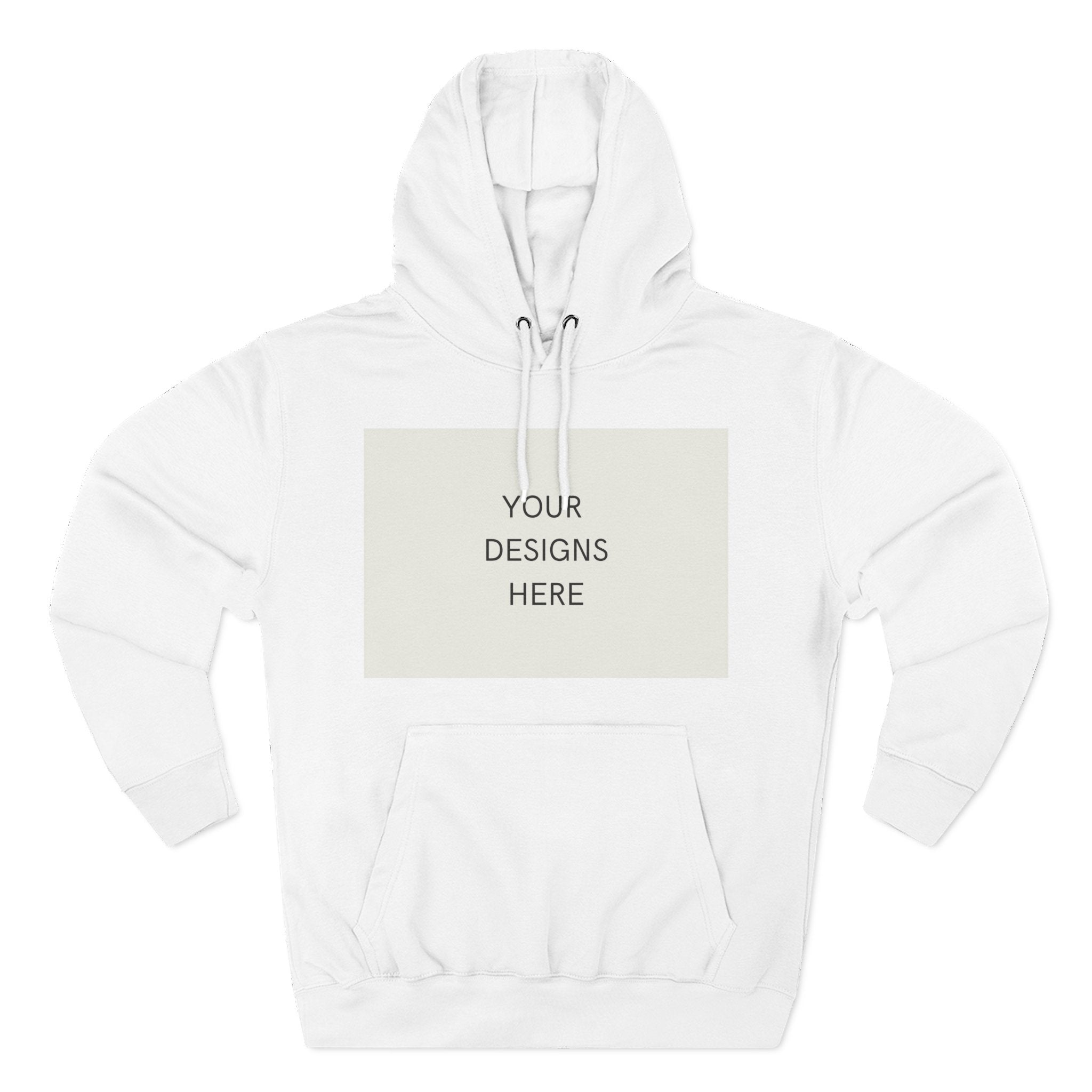 Three-Panel Fleece Hoodie