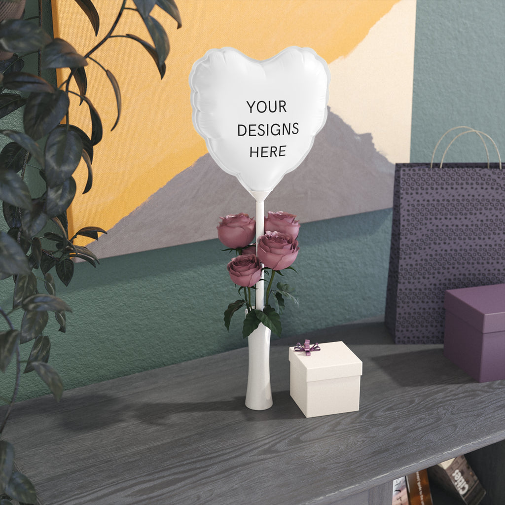 6" Heart & Round Balloon