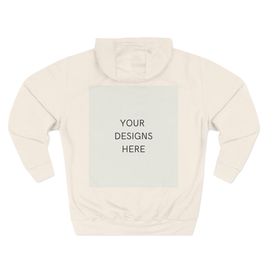 Three-Panel Fleece Hoodie