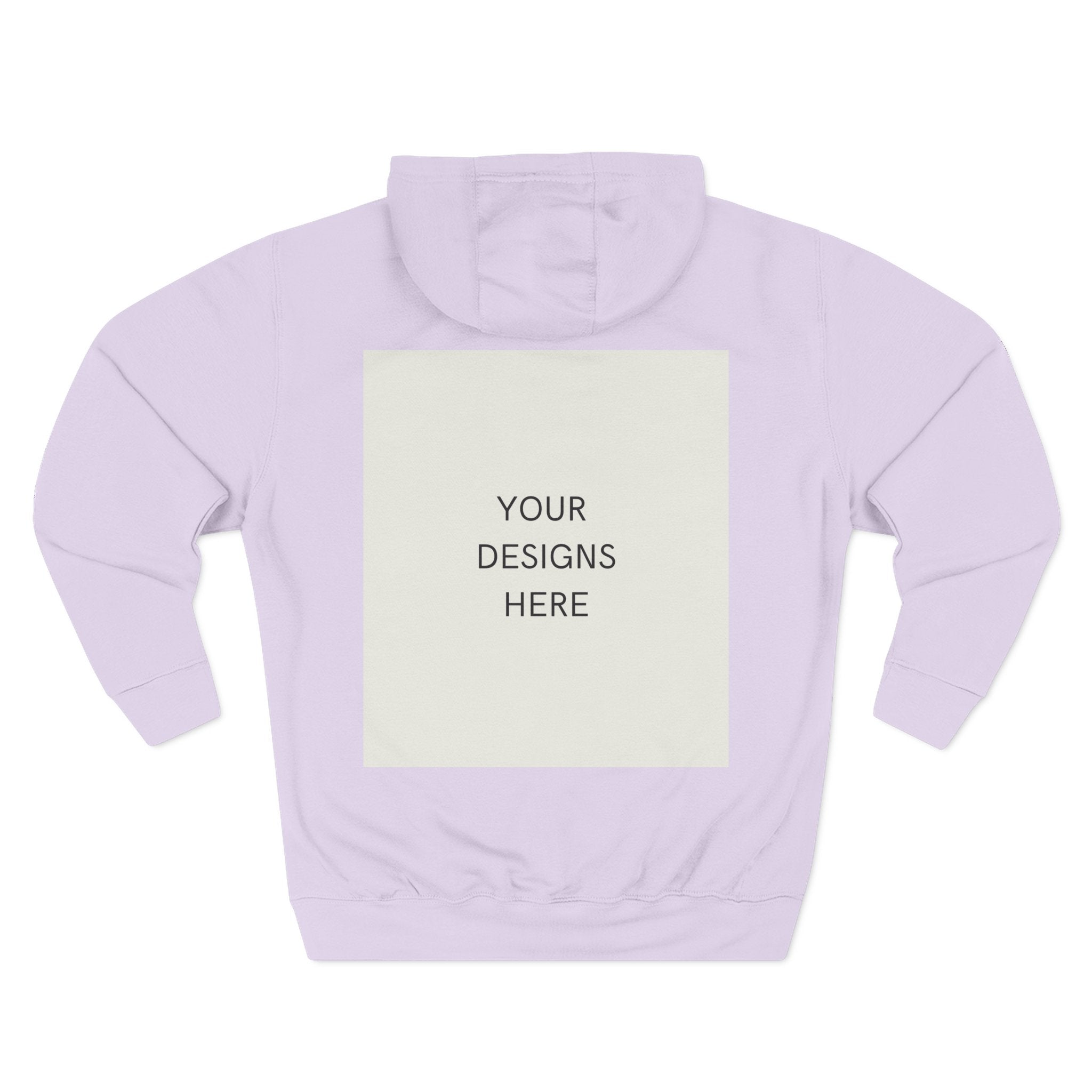 Three-Panel Fleece Hoodie