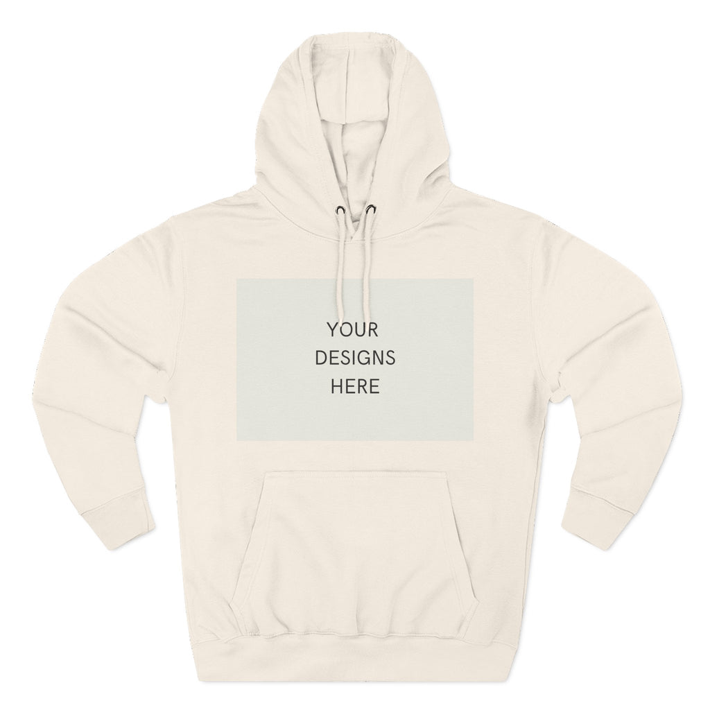 Three-Panel Fleece Hoodie