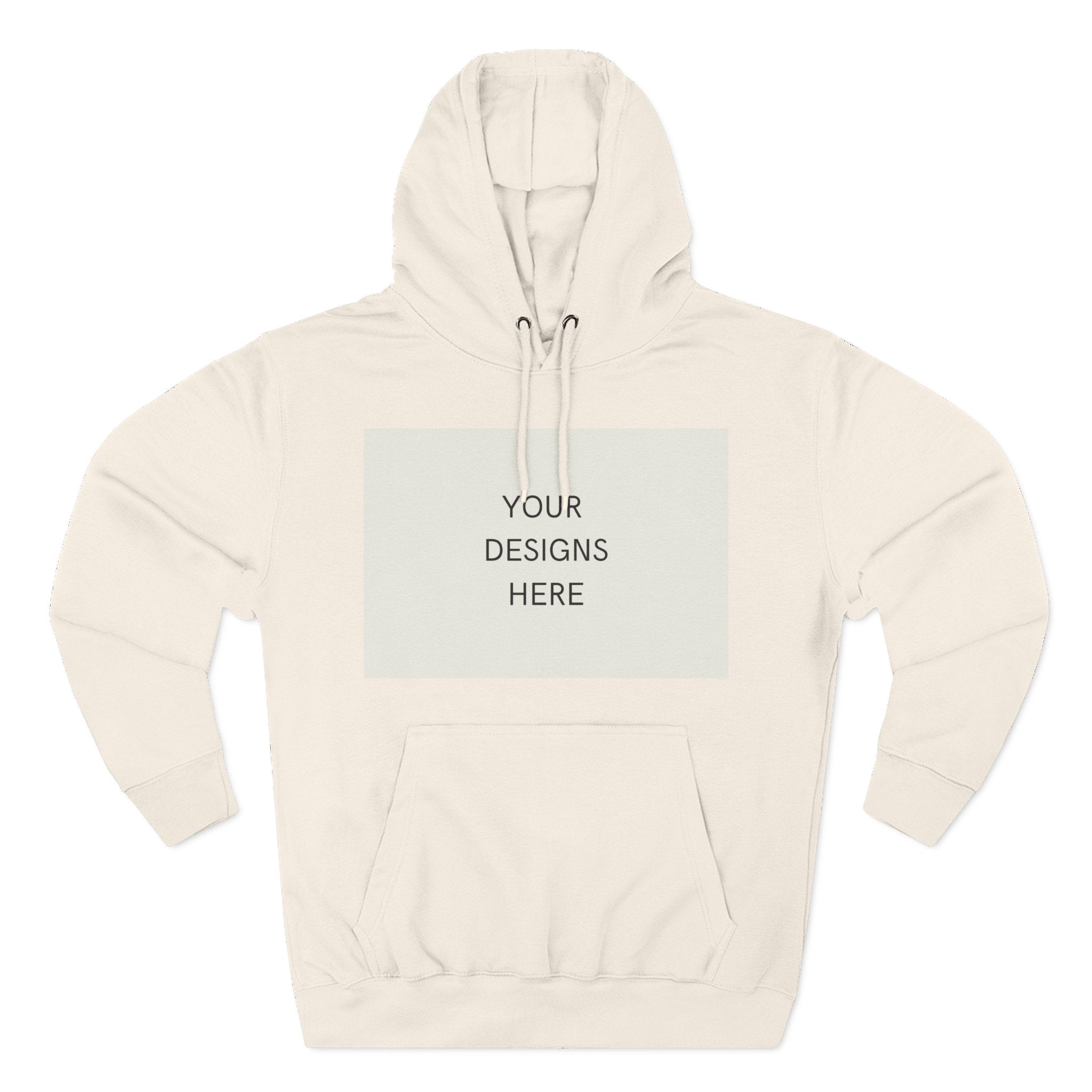 Three-Panel Fleece Hoodie
