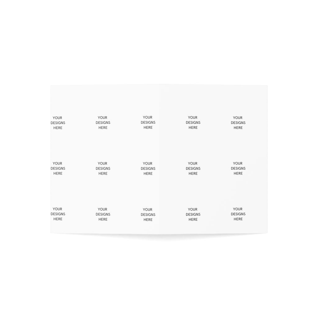 Custom Folded Greeting Cards — Blank Inside (Single or Bulk Packs 1 / 10 / 30 / 50)