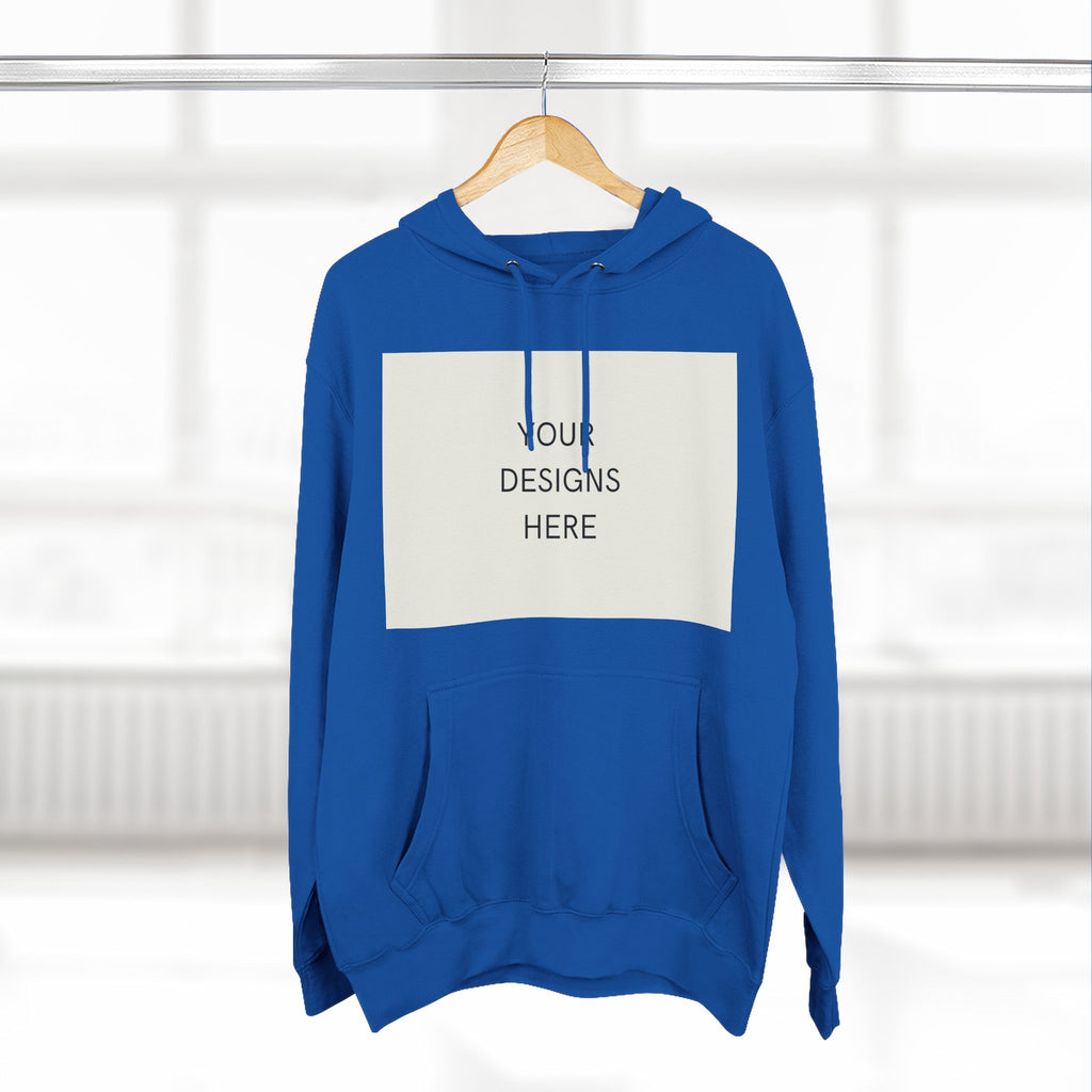 Three-Panel Fleece Hoodie