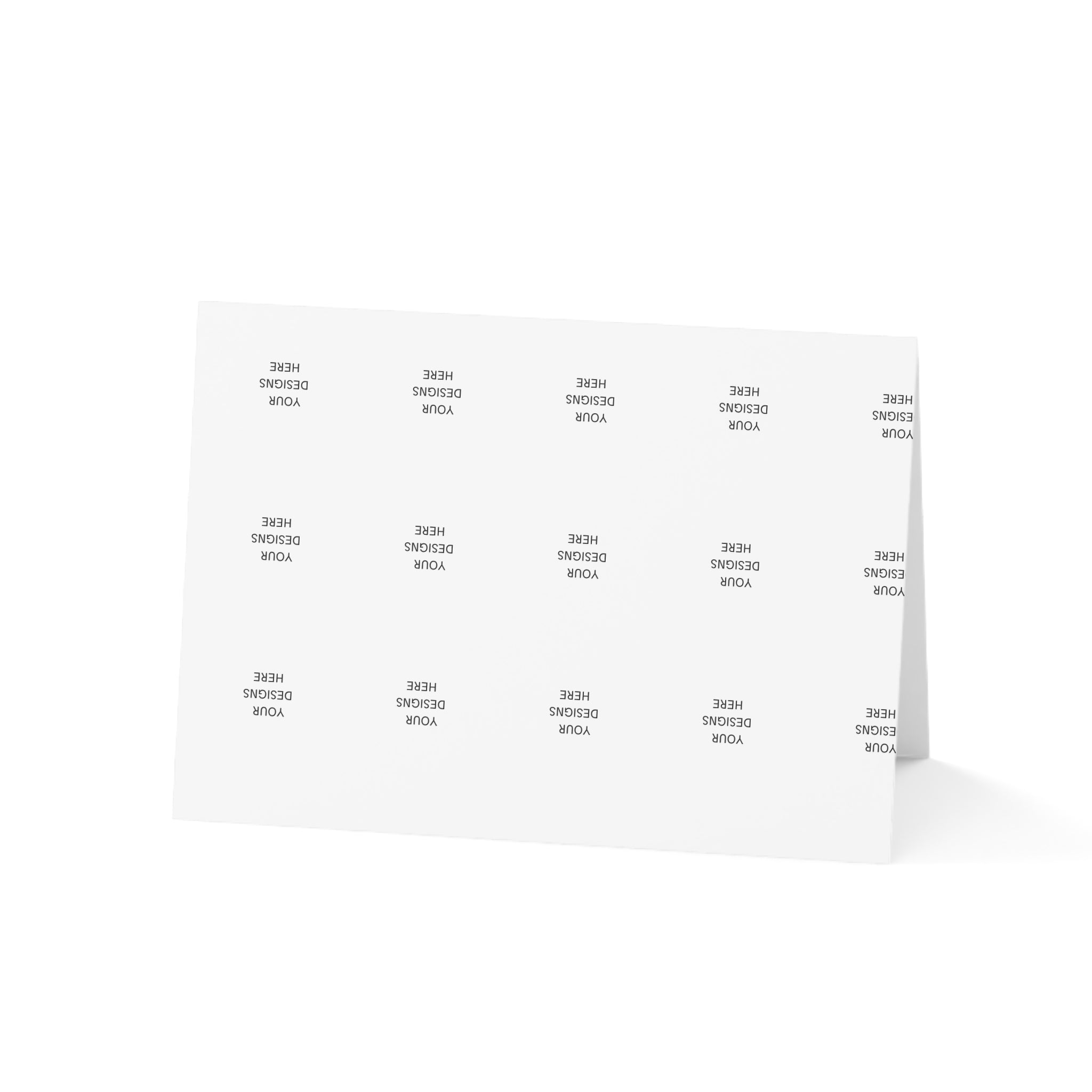 Custom Folded Greeting Cards — Blank Inside (Single or Bulk Packs 1 / 10 / 30 / 50)