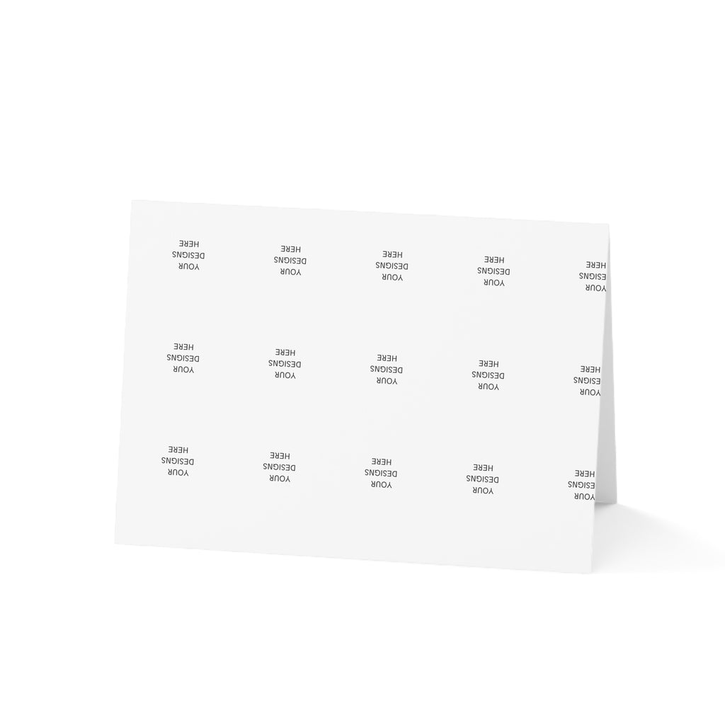 Custom Folded Greeting Cards — Blank Inside (Single or Bulk Packs 1 / 10 / 30 / 50)