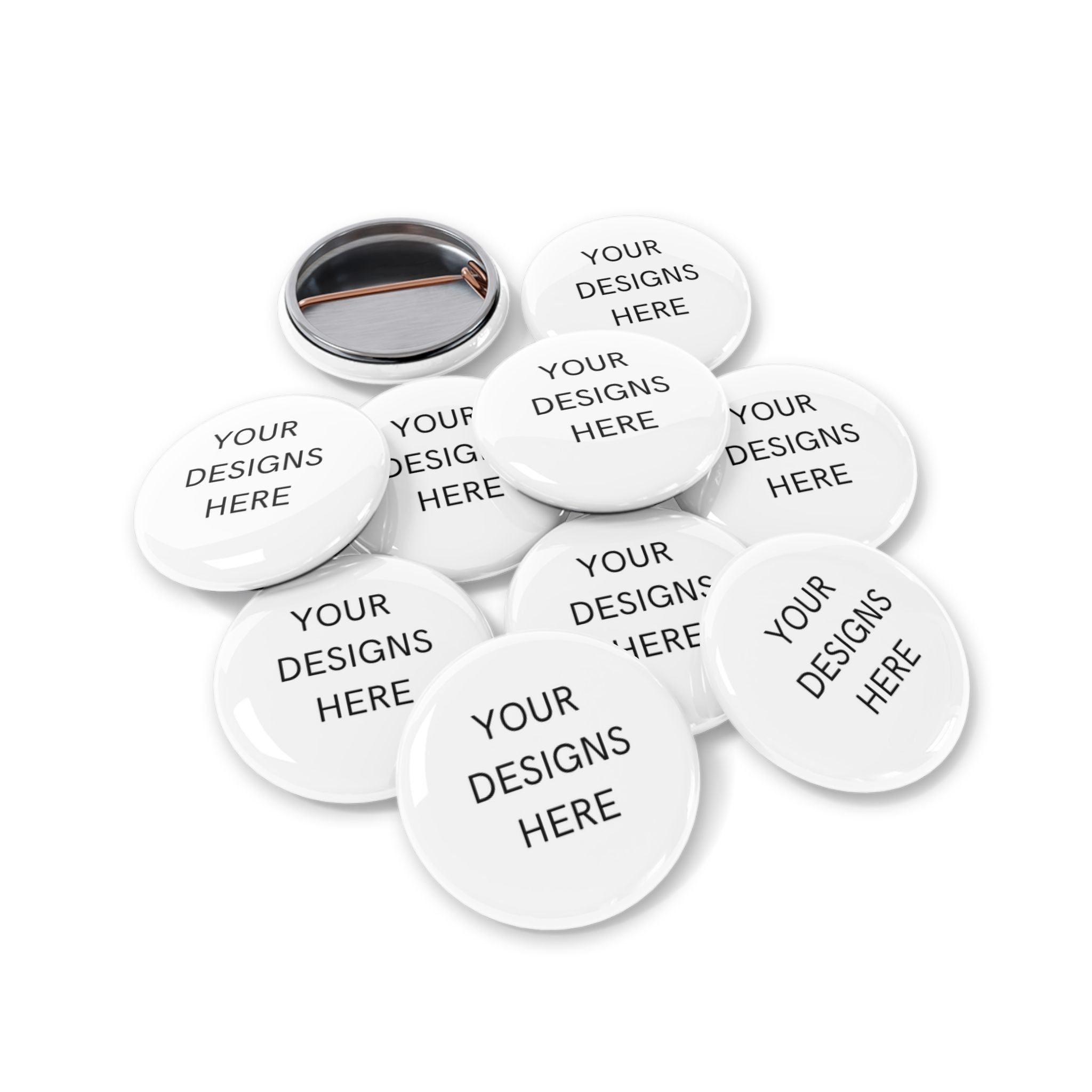 Custom Round Pin Button