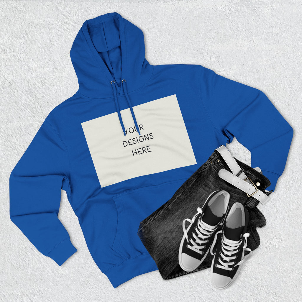 Three-Panel Fleece Hoodie